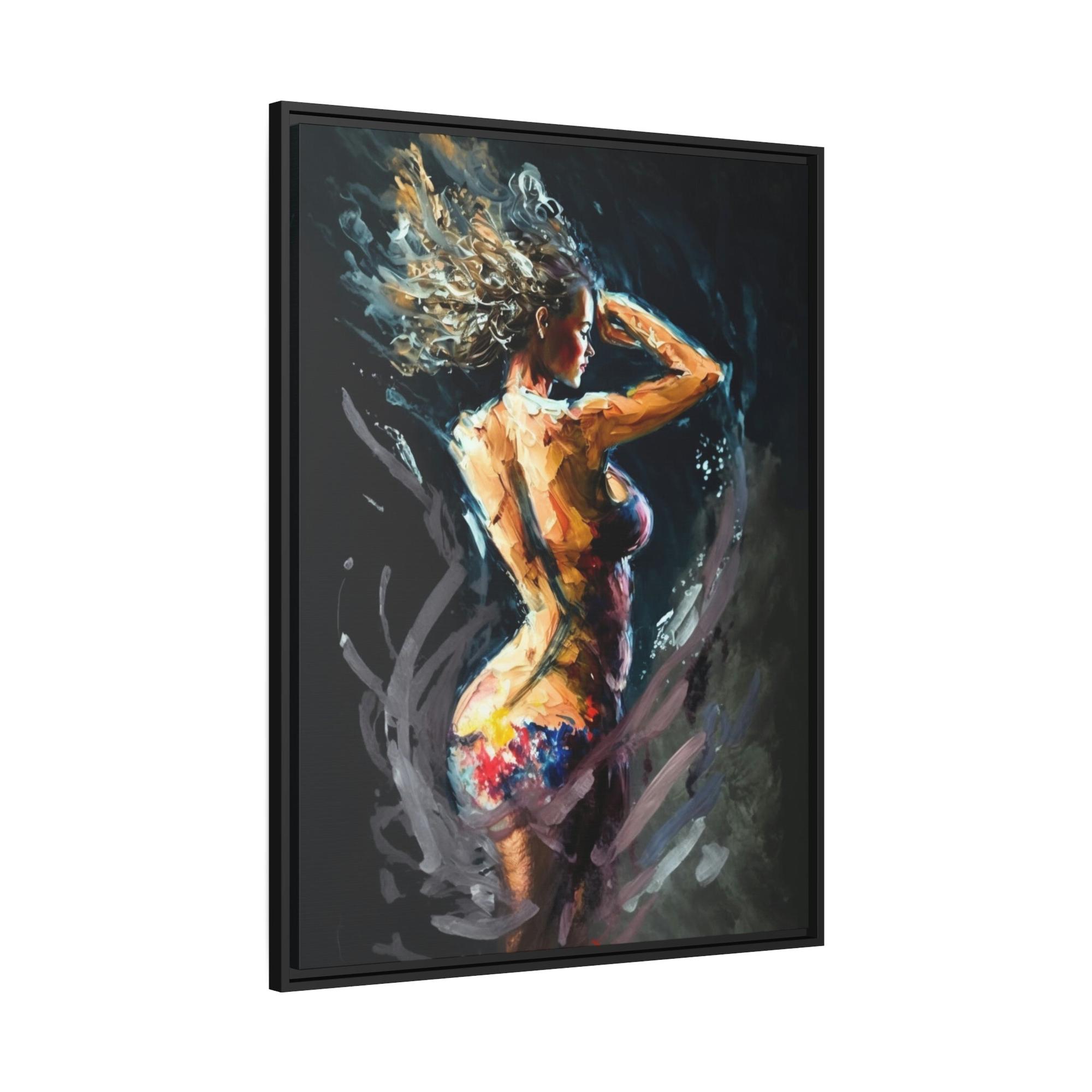 Abstract Figures The Art of Movement: Canvas & Poster Print of Abstract Dance Figures