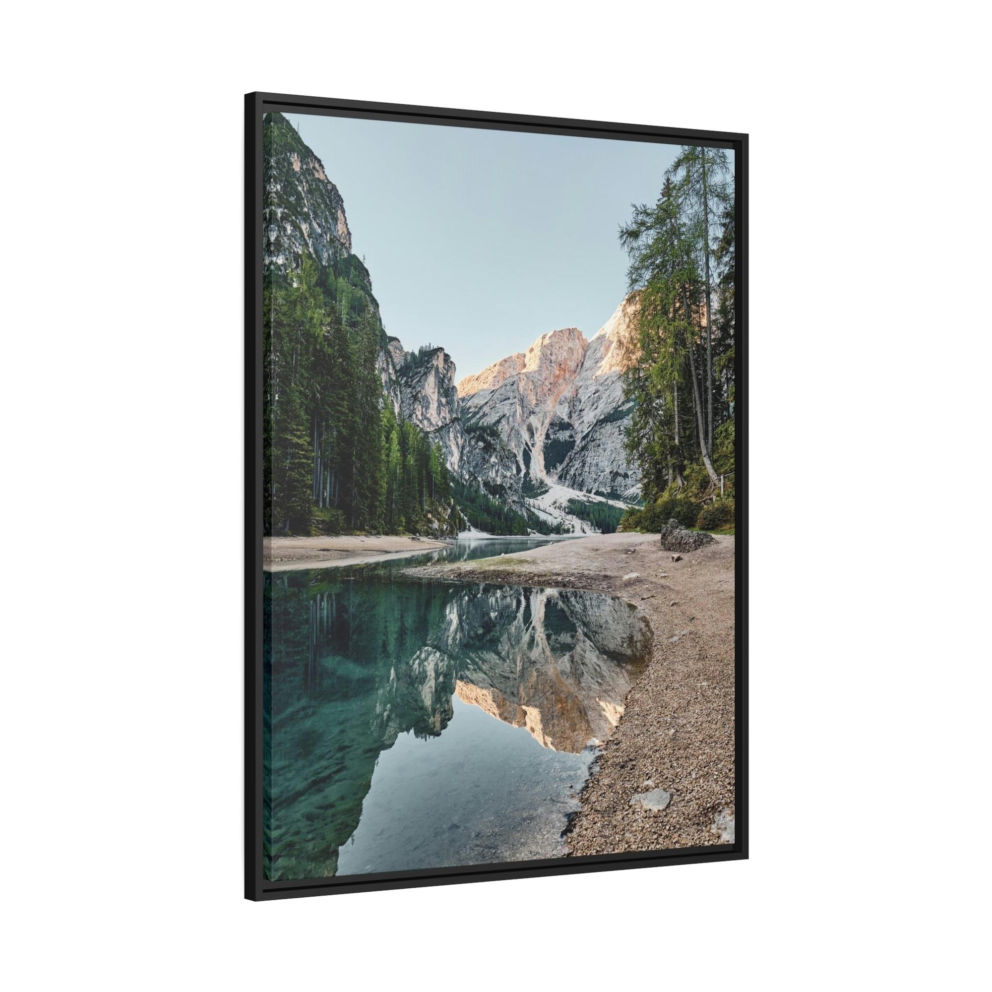 Lakes And Rivers Blissful Waterways: Artful Canvas and Poster Print of Lakes and Rivers