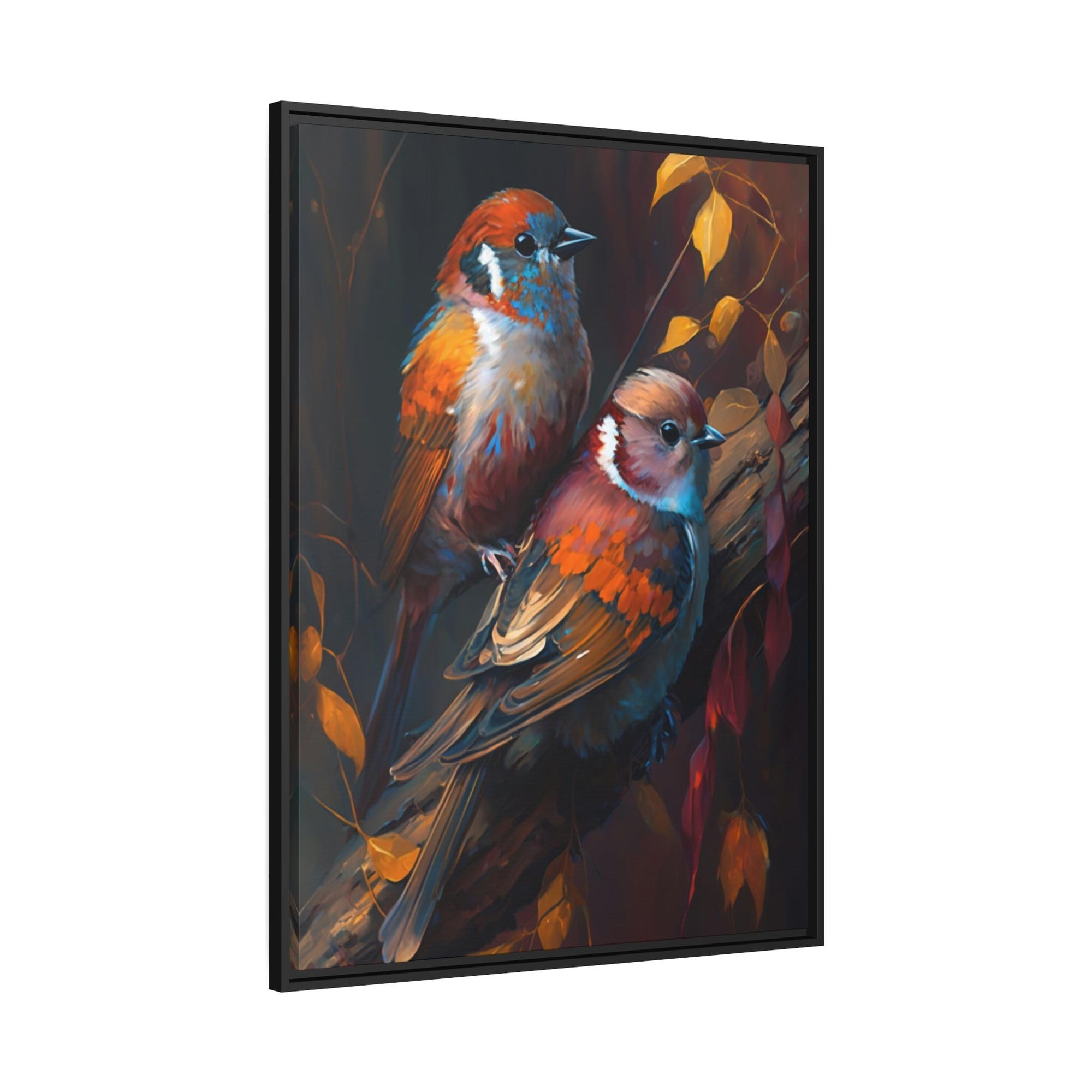 Birds The Birds' Haven: Canvas Wall Art of Birds in a Protected Habitat