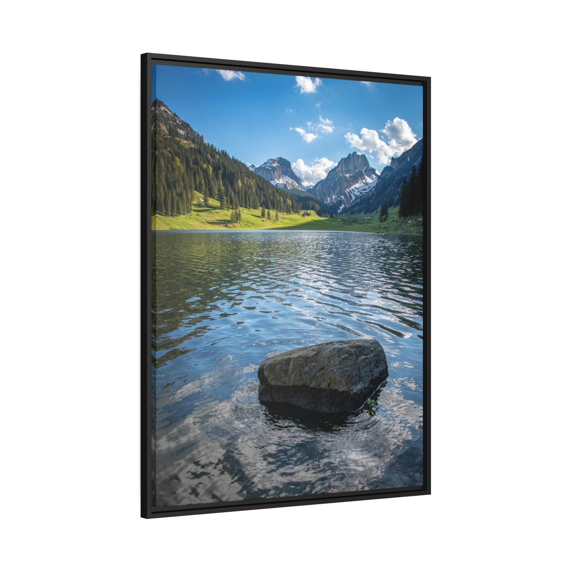 Lakes And Rivers Nature's Melody: Framed Canvas and Poster Print of Lakes and Rivers