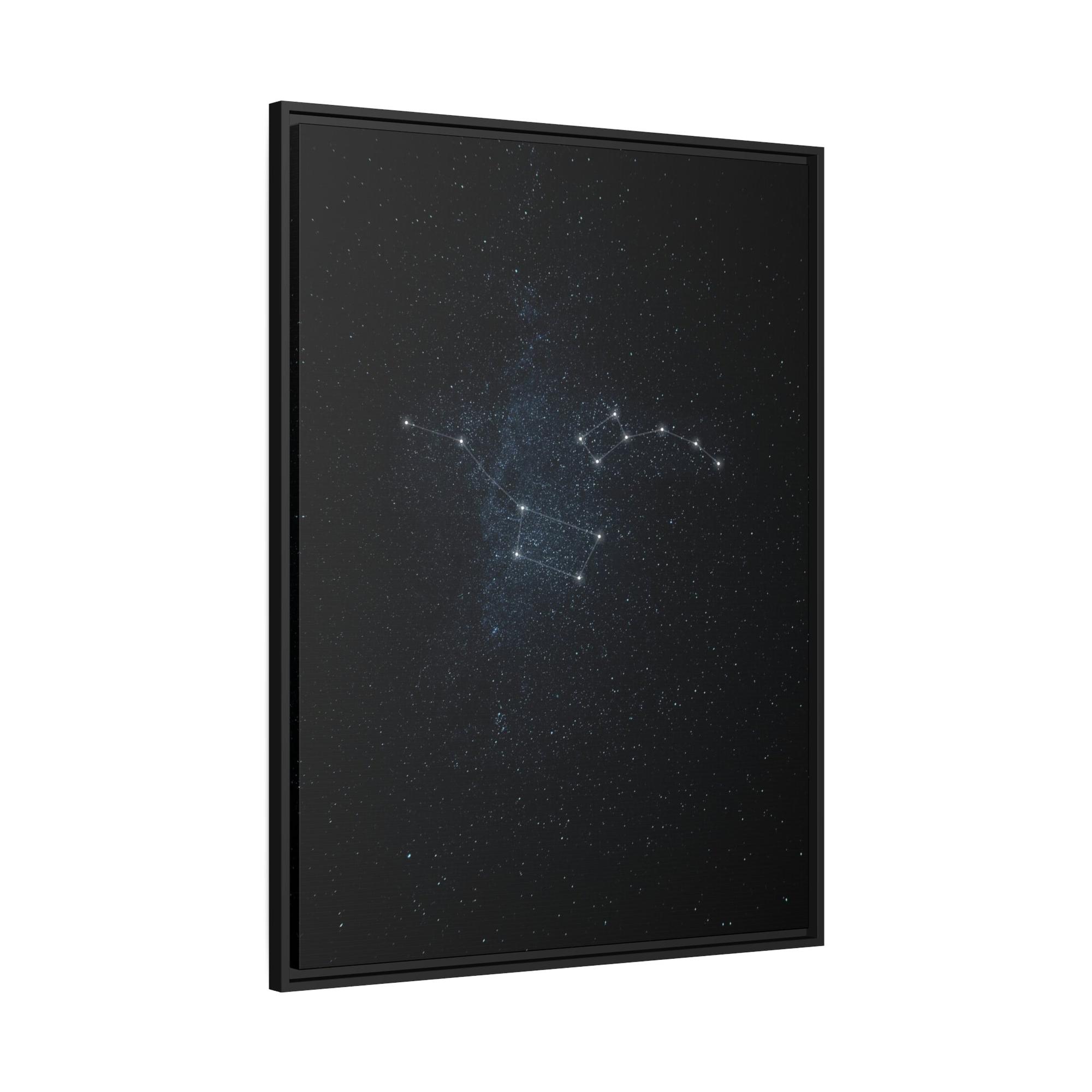 Constellations Cosmic Beauty: A Framed Canvas & Poster of Starry Constellations