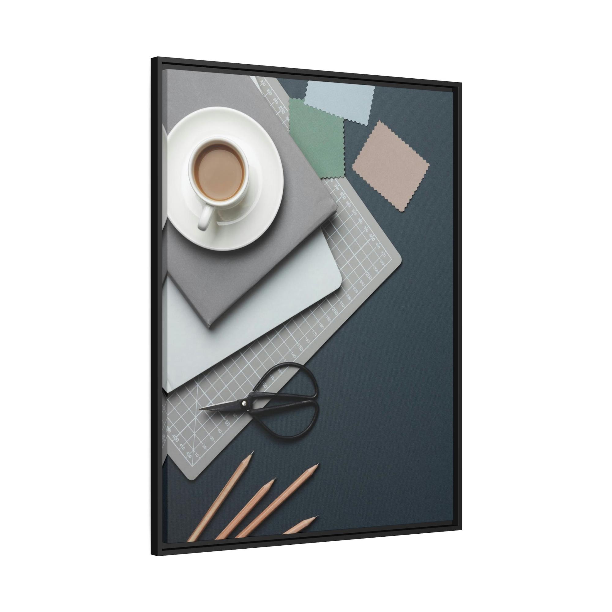 For Office Intellectual Stimulation: Artistic Canvas and Print with Scientific Elements