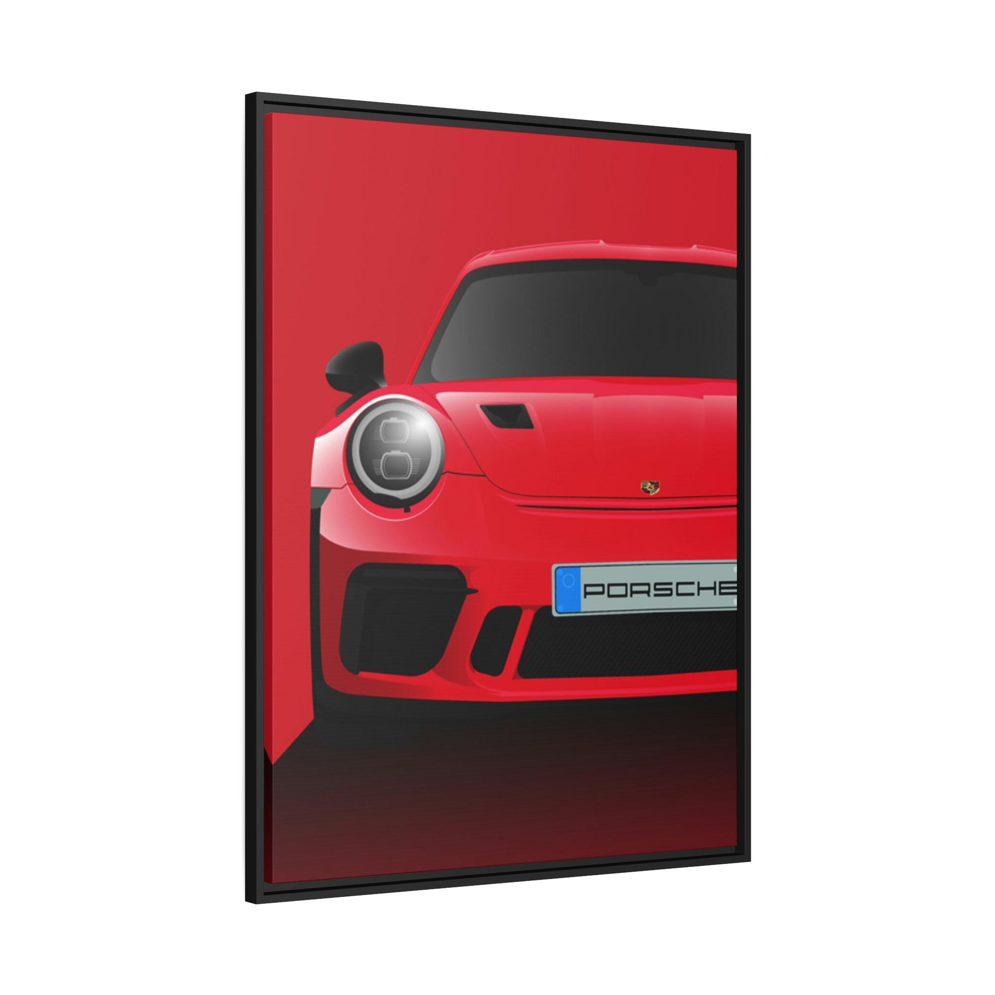 Porsche The Red Rocket: A Poster Print of a Red Porsche That Captivates the Eye