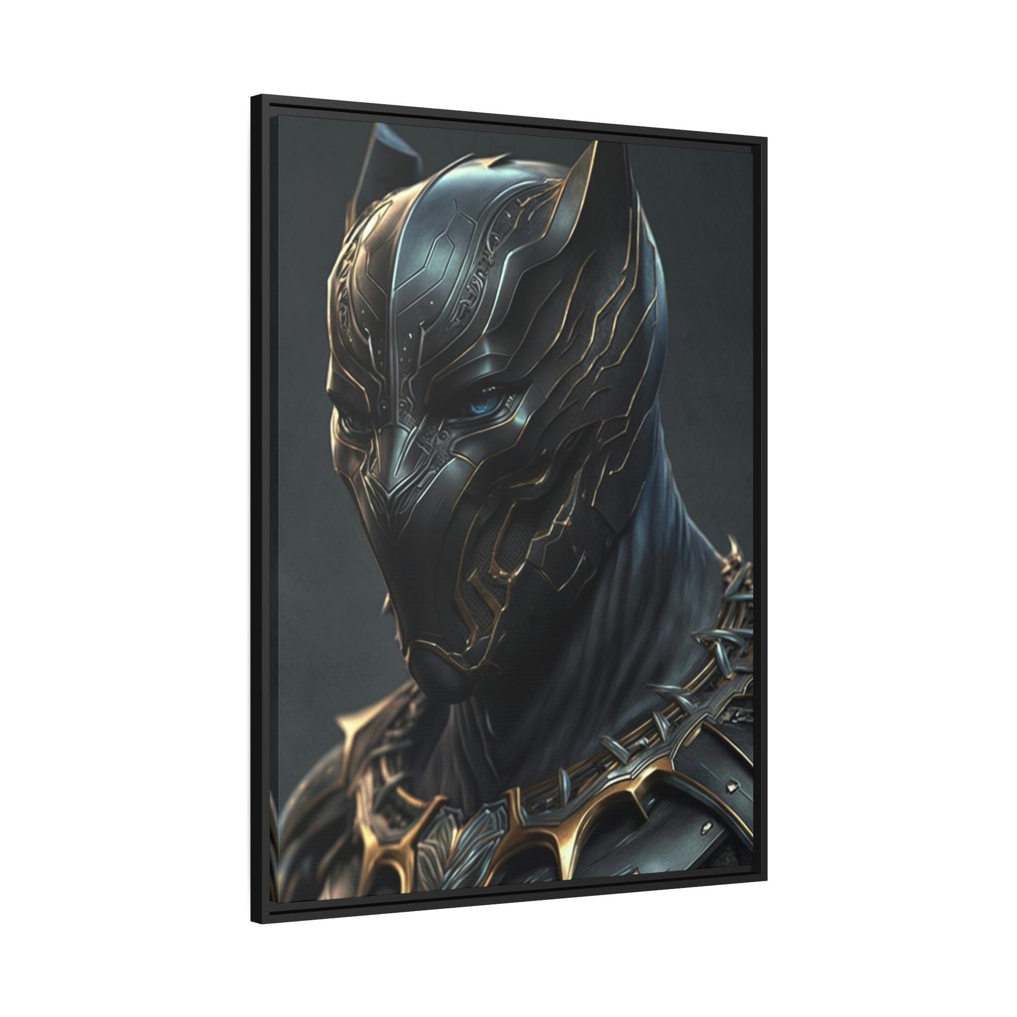undefined Panther Power: Poster and Print on Canvas with Dynamic Black Panther Art