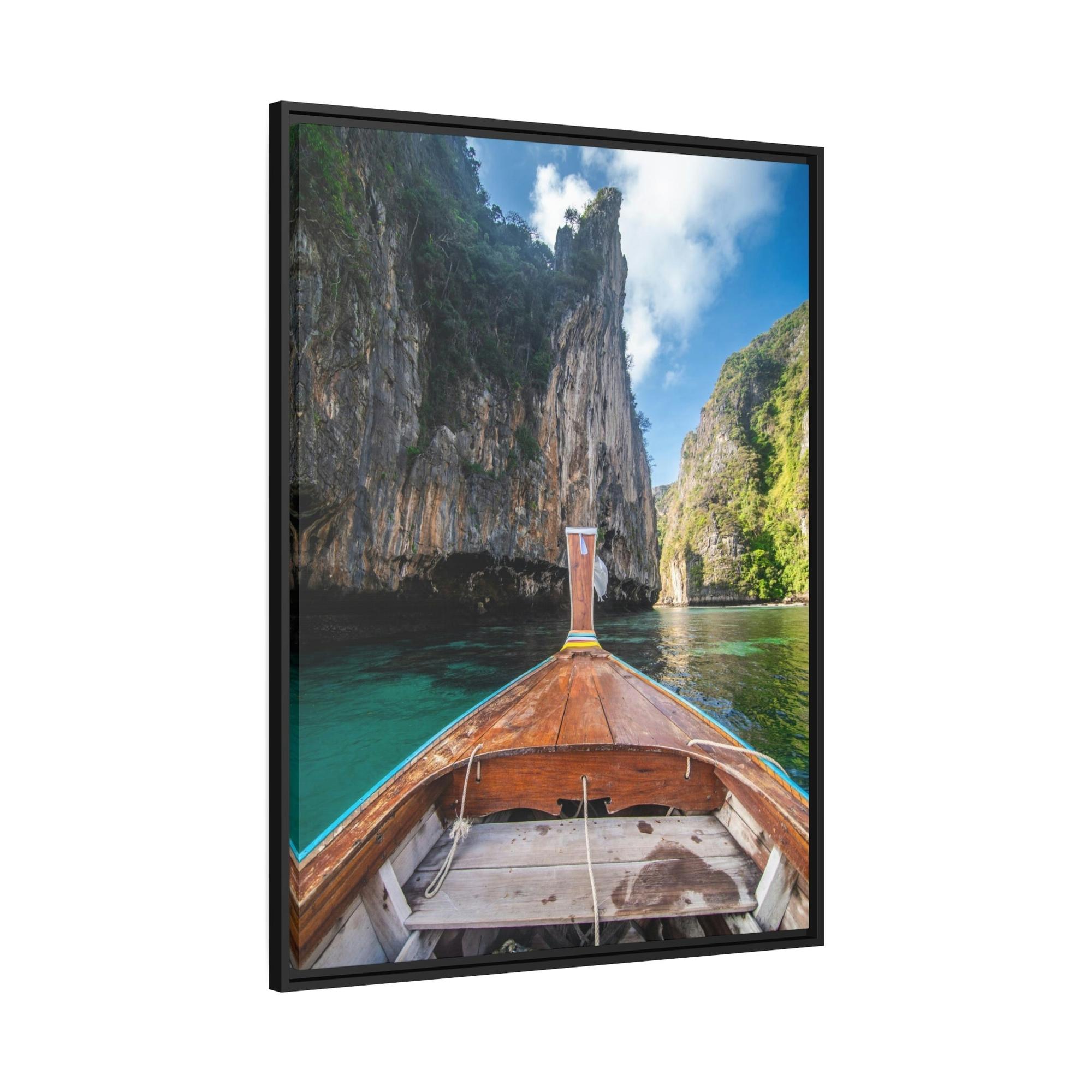 Boating Boating Beauty: Canvas and Framed Poster with Beautiful Boating Art