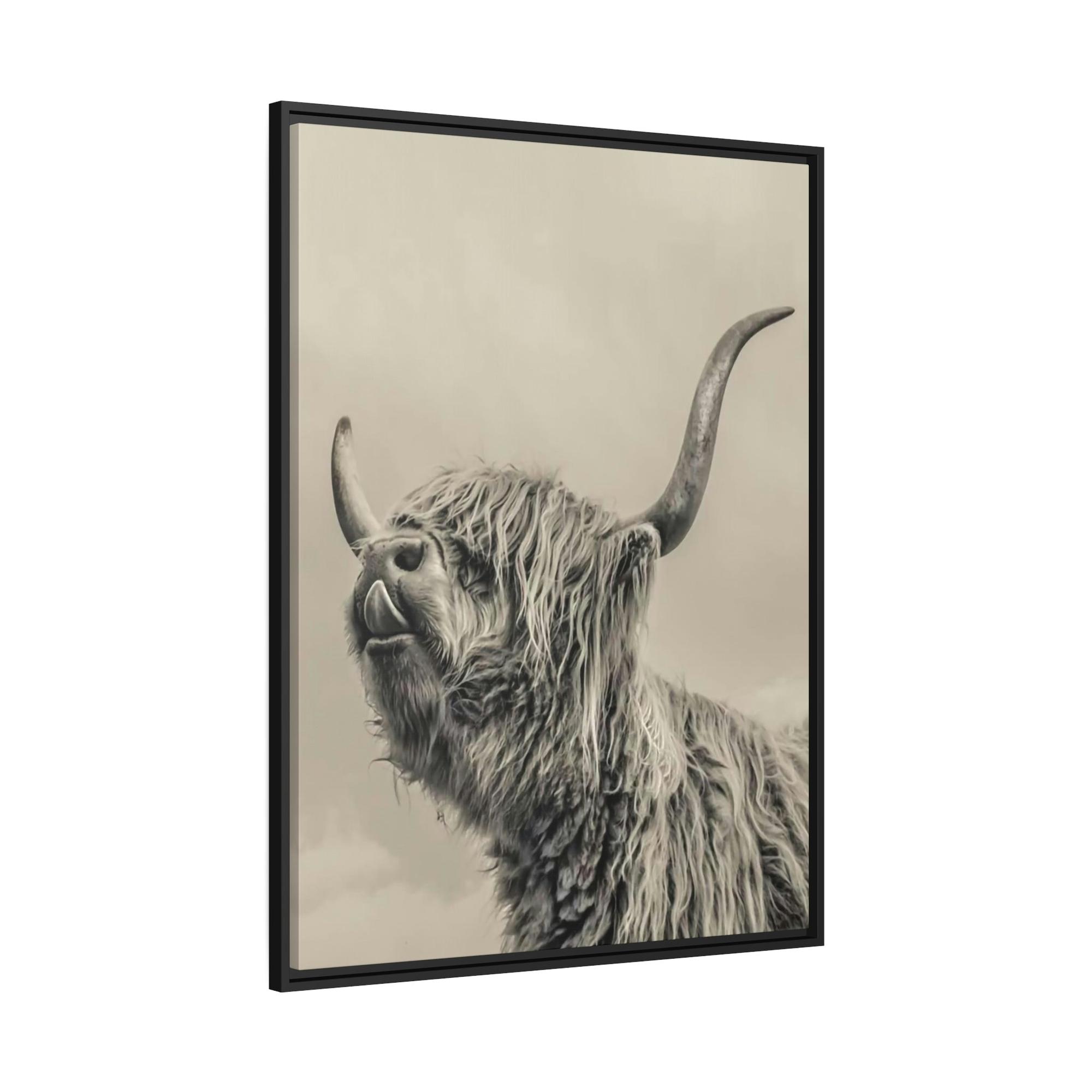 Highland Cow Highland Cow Canvas Wall Art | Wool Cattle | Art Canvas — Pixoram