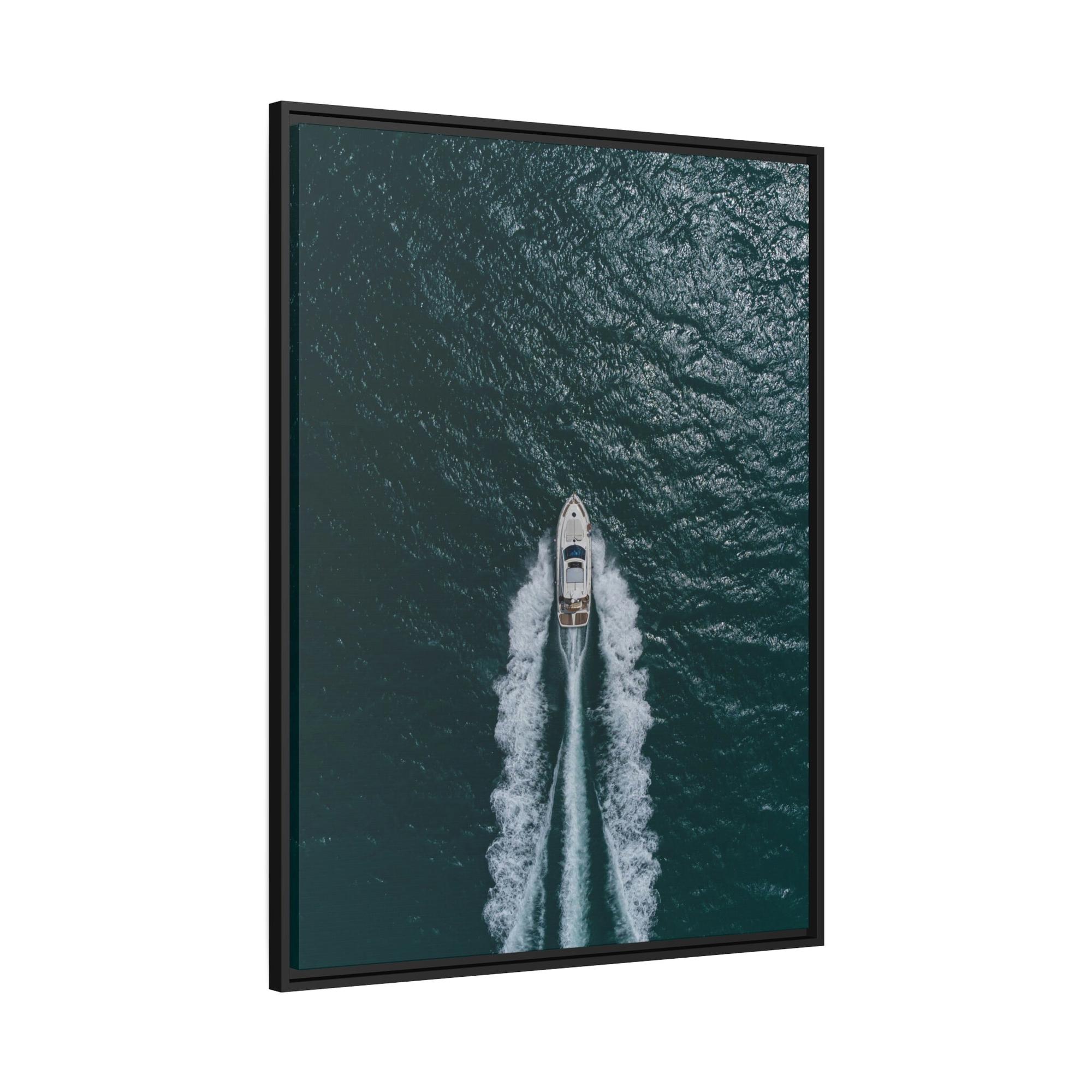 Boats Modern Boat Art: Contemporary Print on Canvas