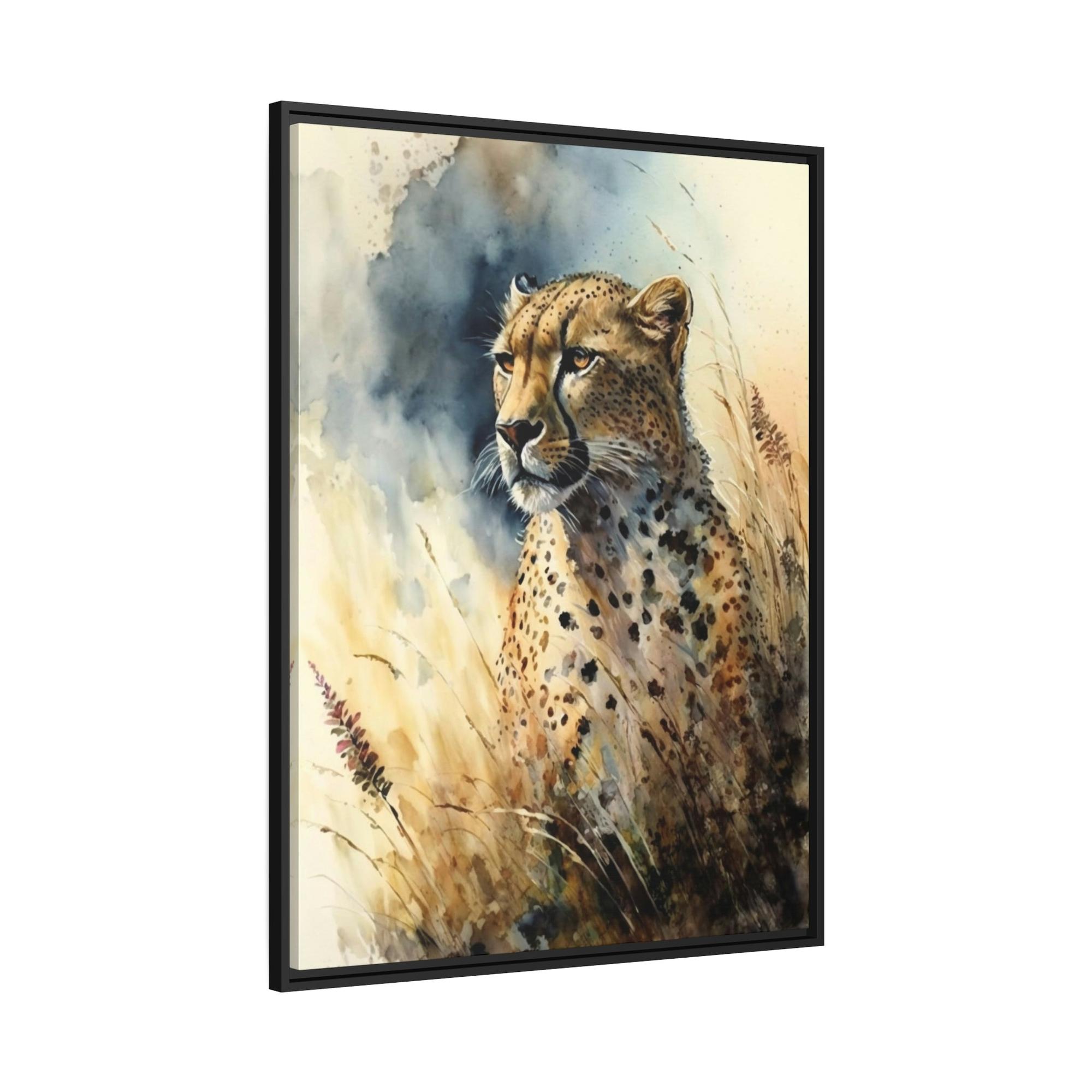 Cheetahs Graceful Movement: Cheetahs on Stunning Wall Canvas