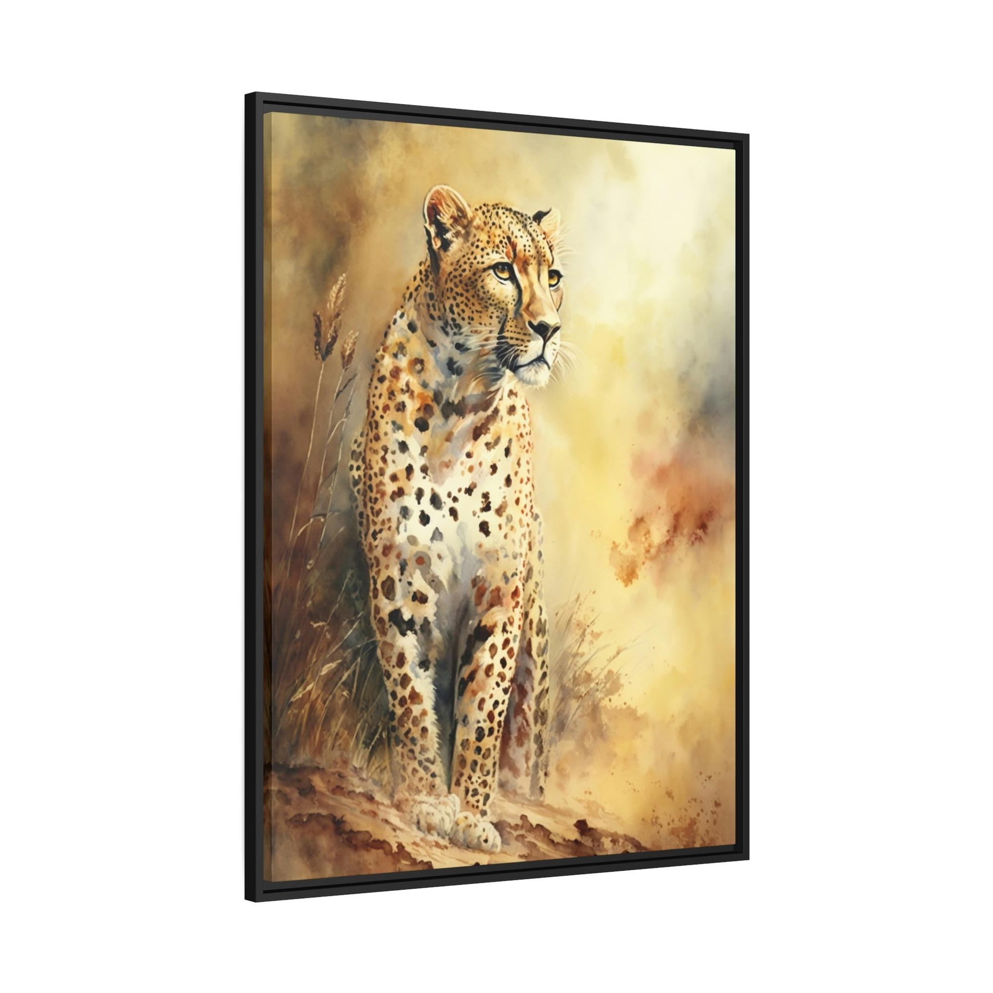 Cheetahs Untamed Beauty: Cheetah in Natural Canvas Wall Art