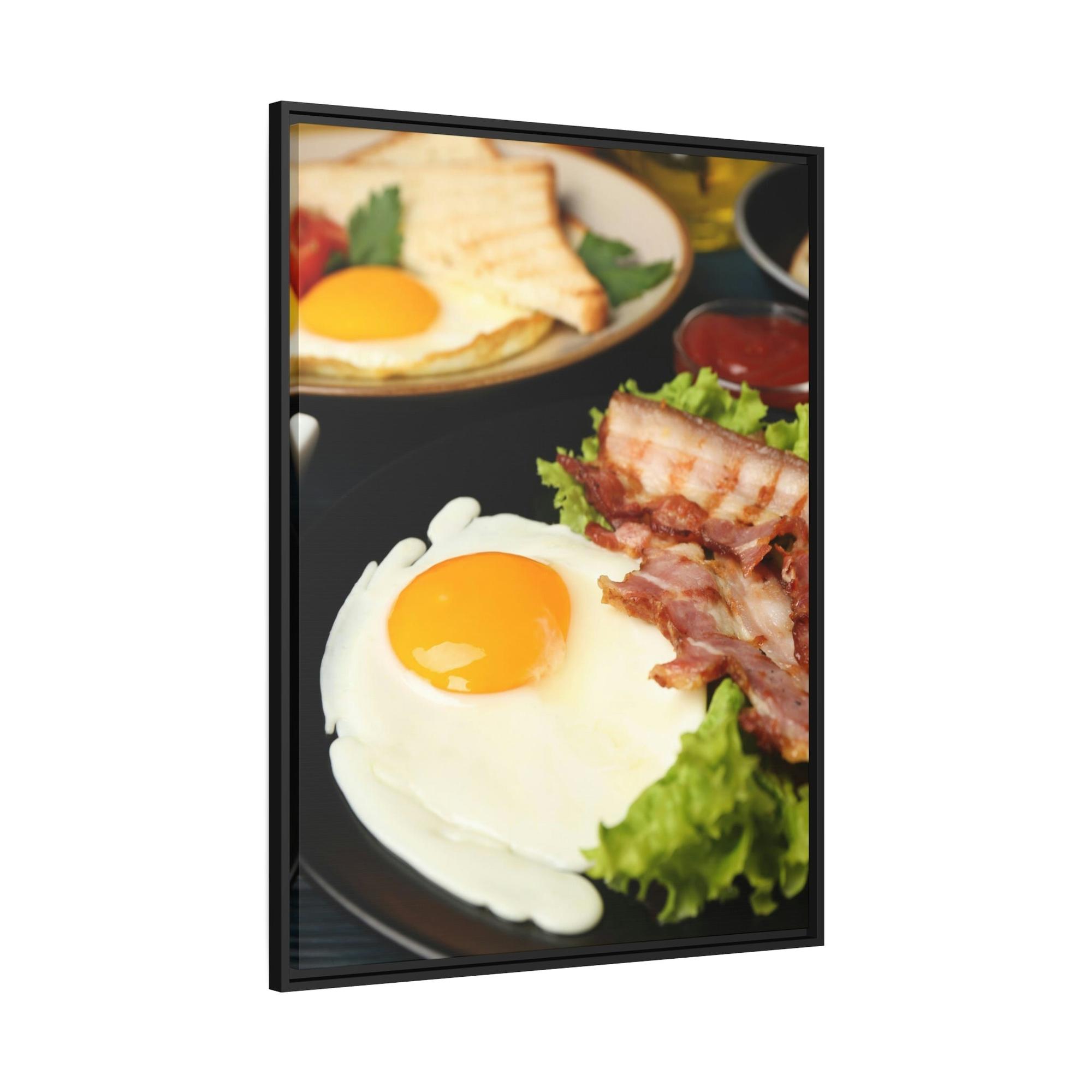 Breakfast Breakfast Bliss: Canvas Print of a Relaxing Morning Moment