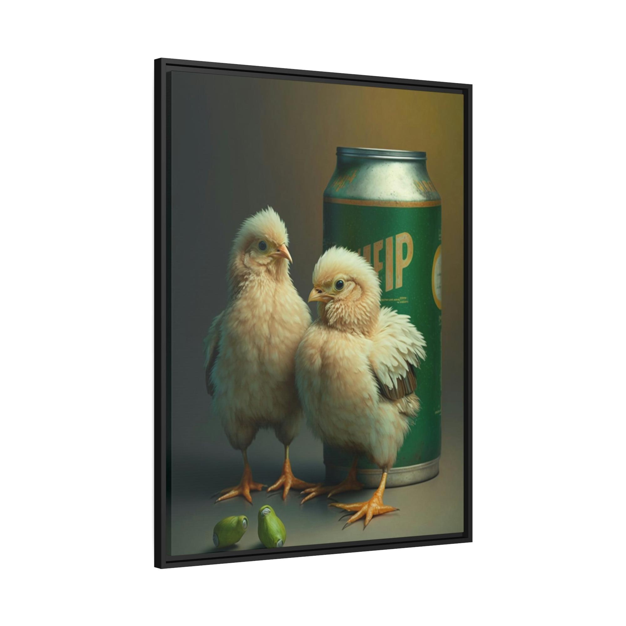 Chickens Feathered Friends: Natural Canvas with Adorable Chicken Portraits