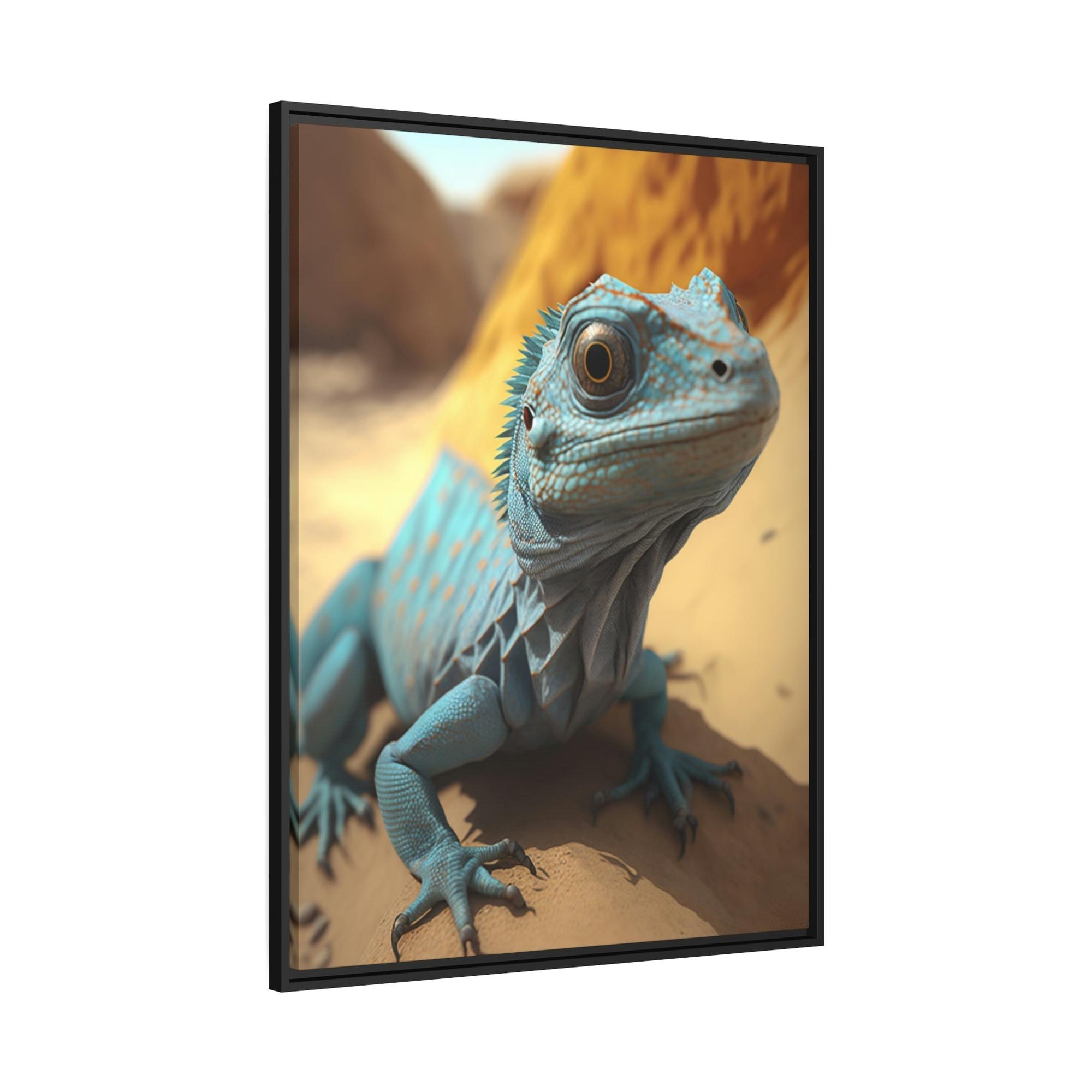Lizards Lizard in the Wild: Vibrant Canvas and Poster of a Majestic Reptile