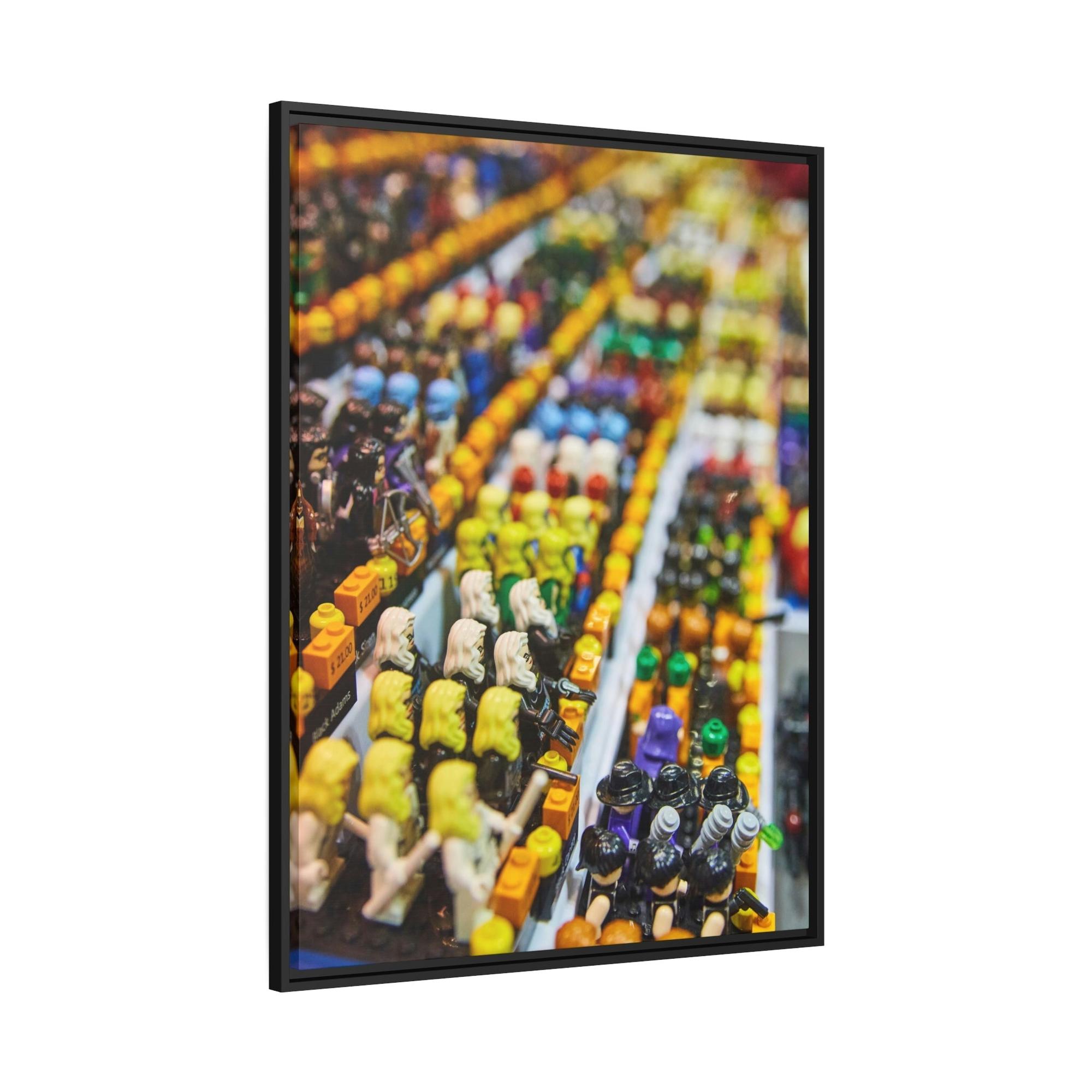 Lego Lego Adventures: Framed Canvas and Print of Lego Themed Worlds