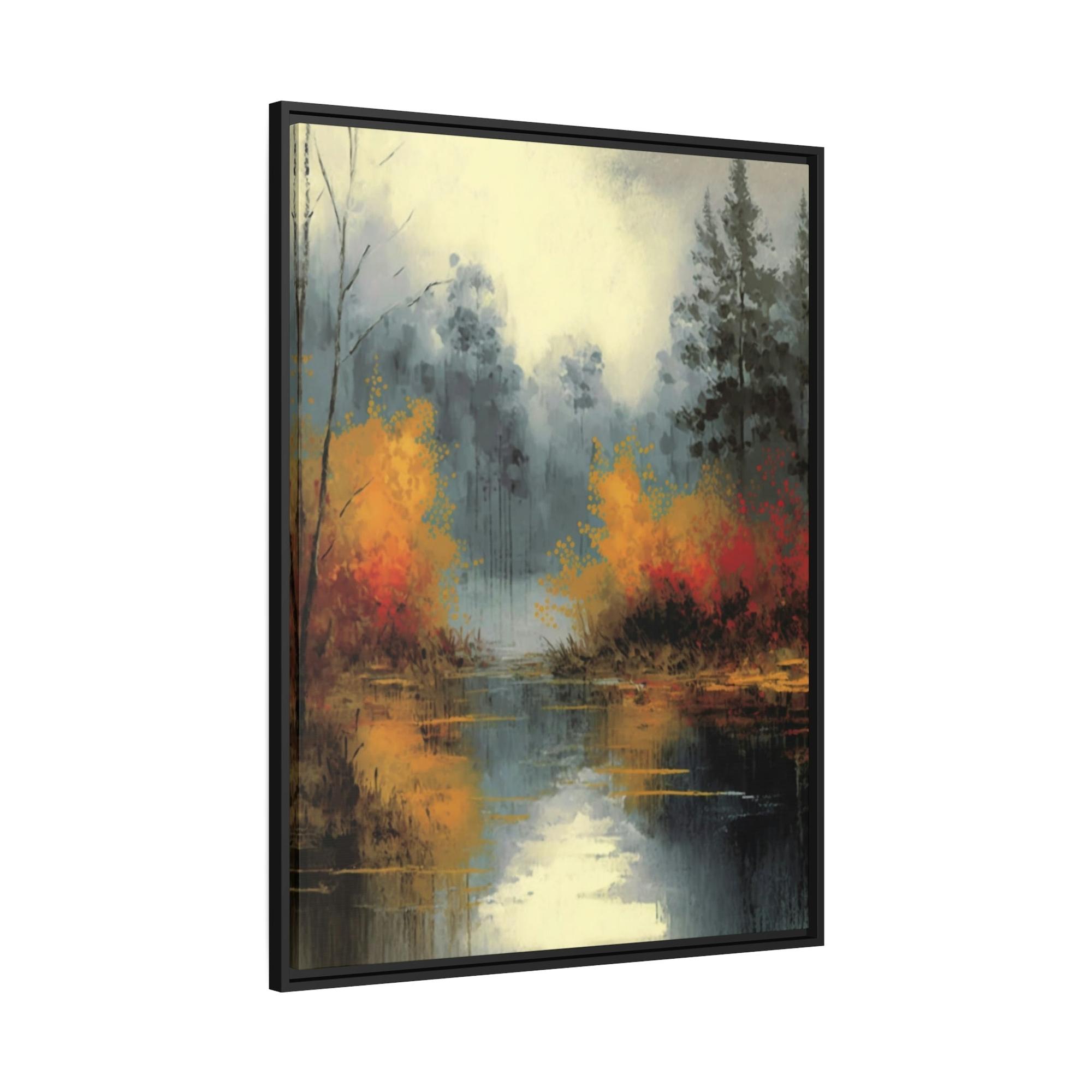 Abstract Landscape Fluid Landscape: A Natural Canvas & Poster Wall Art of an Abstract Water Scene