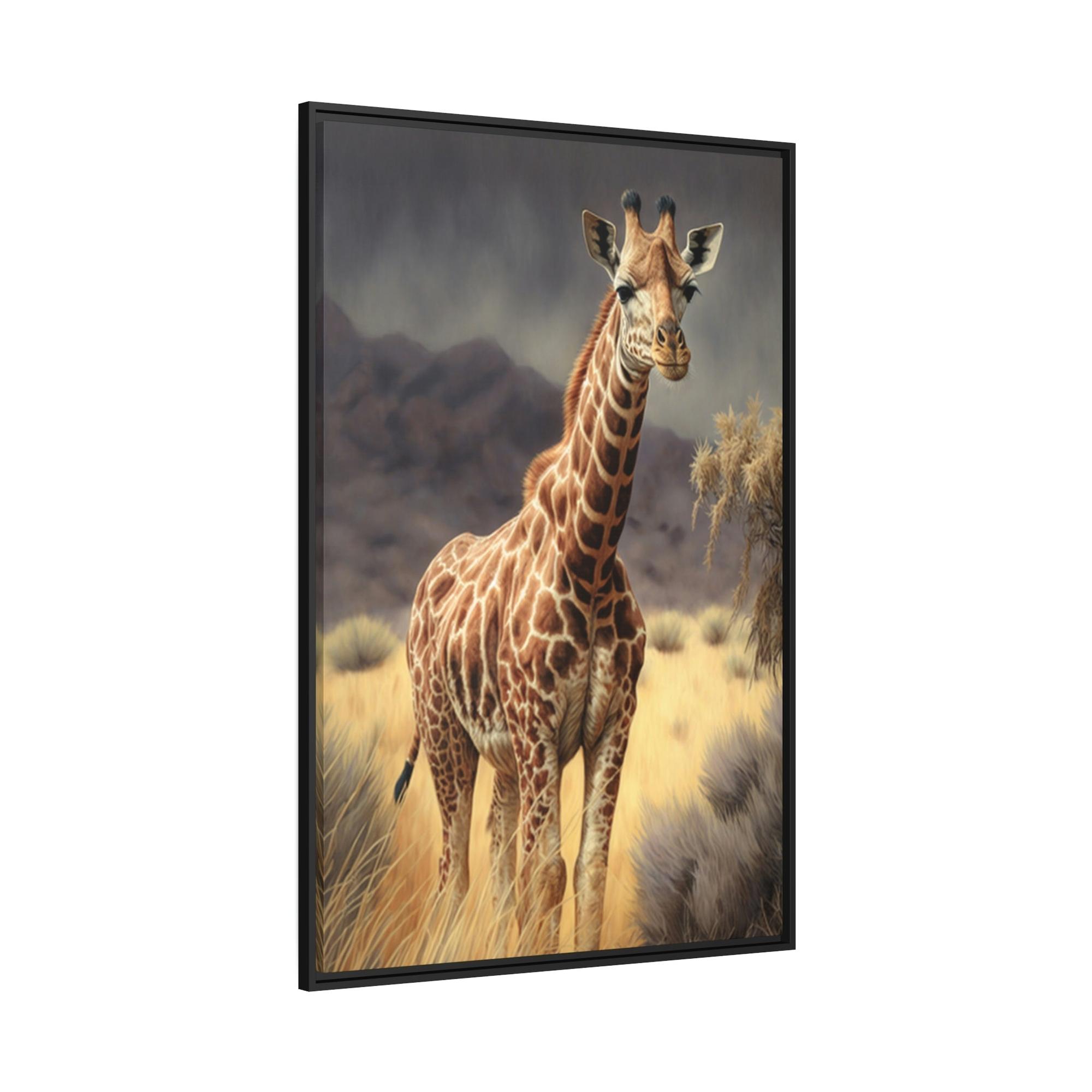 Giraffes The Majesty of Giraffes: Framed Canvas & Poster of Stunning Beauty