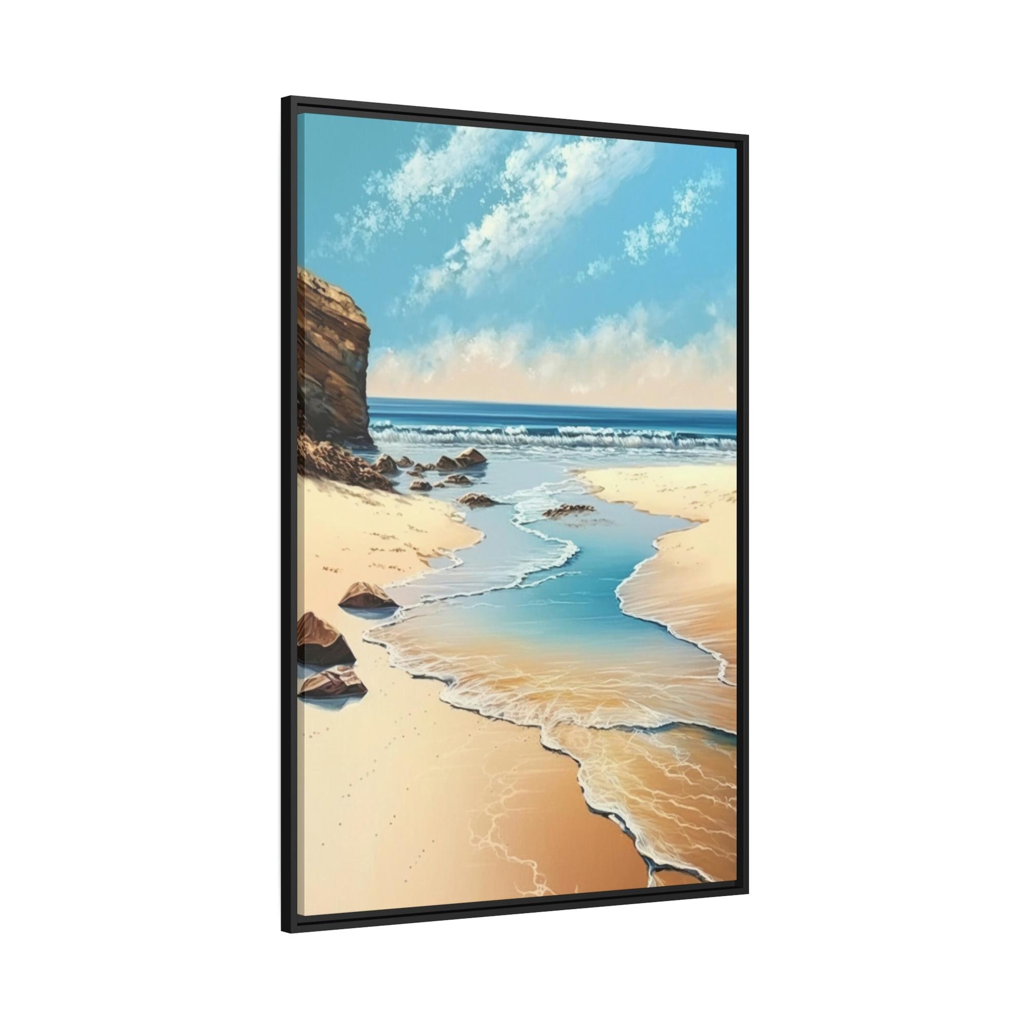 Sandy Beach Coastal Charm: A Sandy Beach Landscape