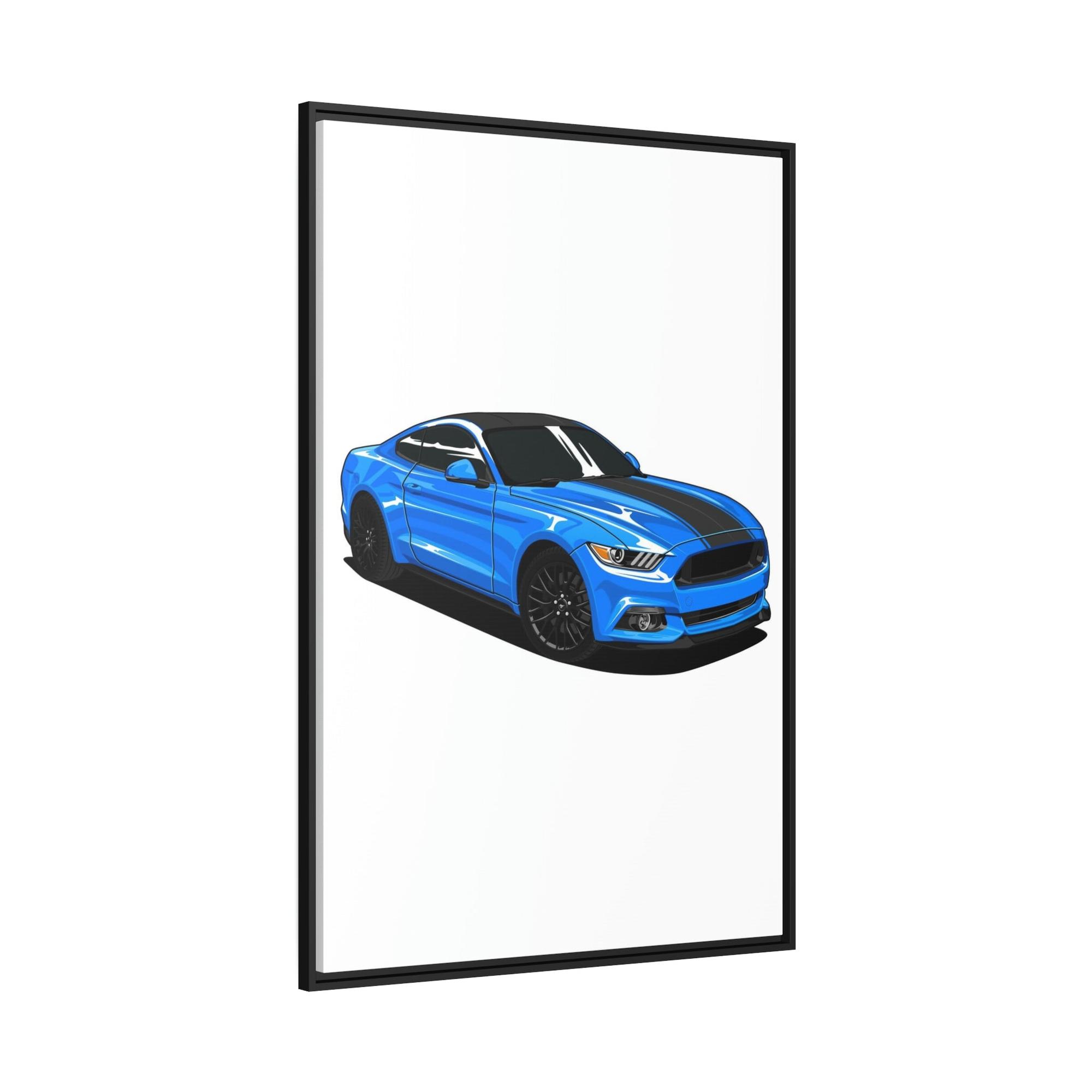 Mustang Living for the Drive: Mustang Sports Car Canvas & Poster Wall Art for Auto Enthusiasts