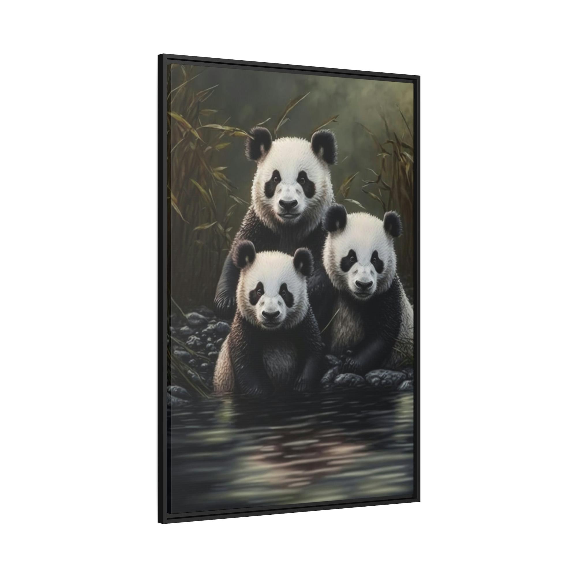 Pandas A Window to the World of Pandas: A Canvas That Captures their Spirit