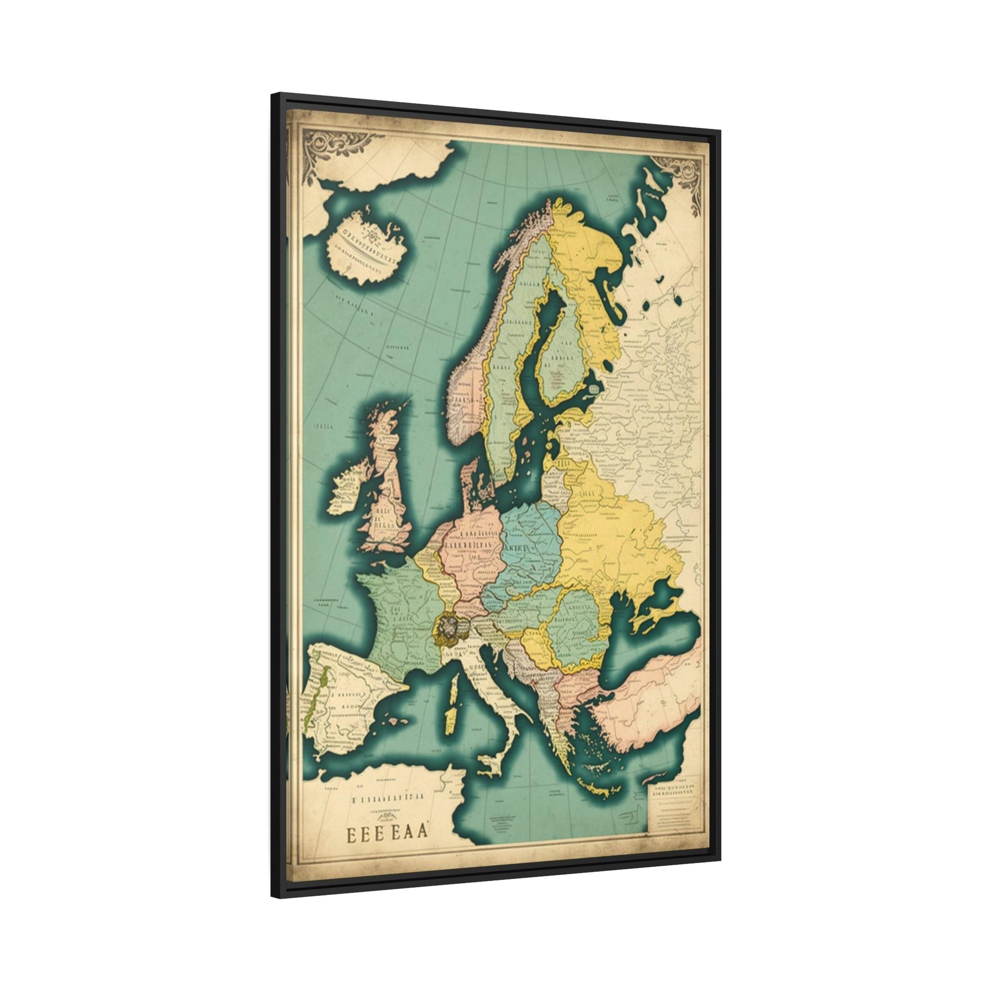 Vintage Maps Vintage Visions: A Painting of Vintage Maps as a Window to the Past