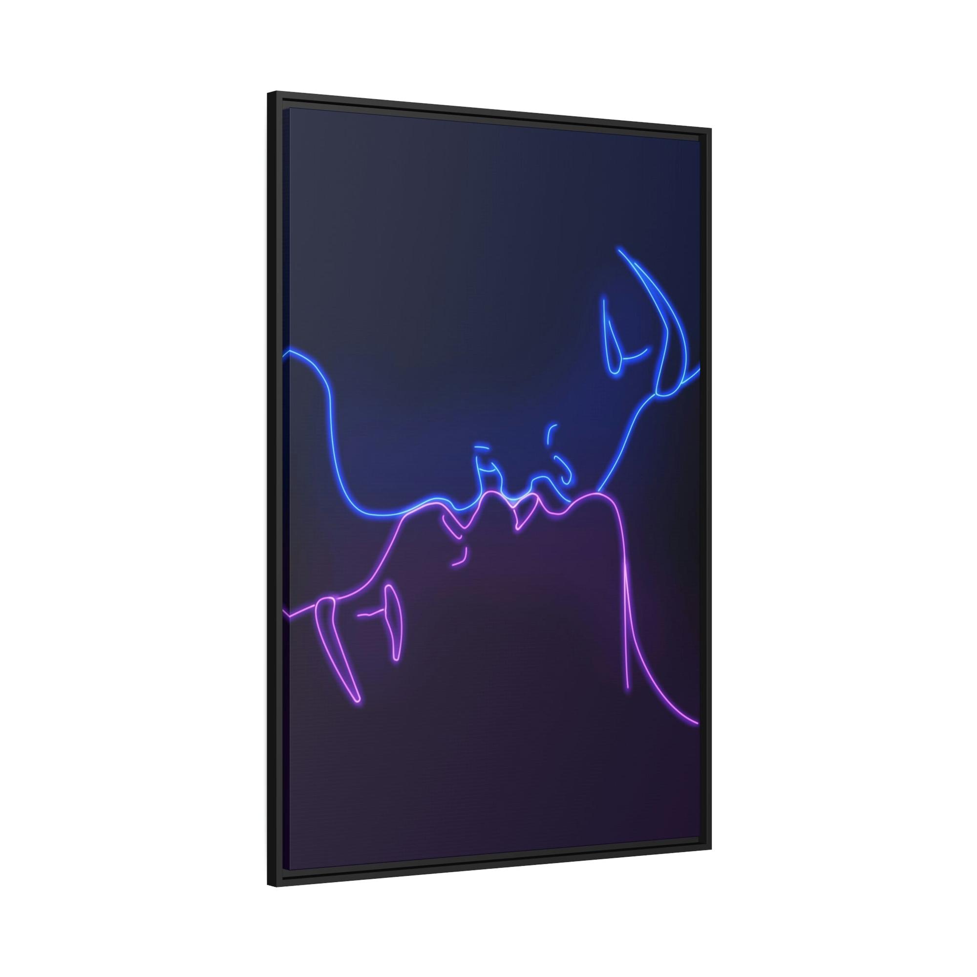 Neon Neon Splendor Unleashed: Radiant Wall Art on Natural Canvas and Framed Poster Prints