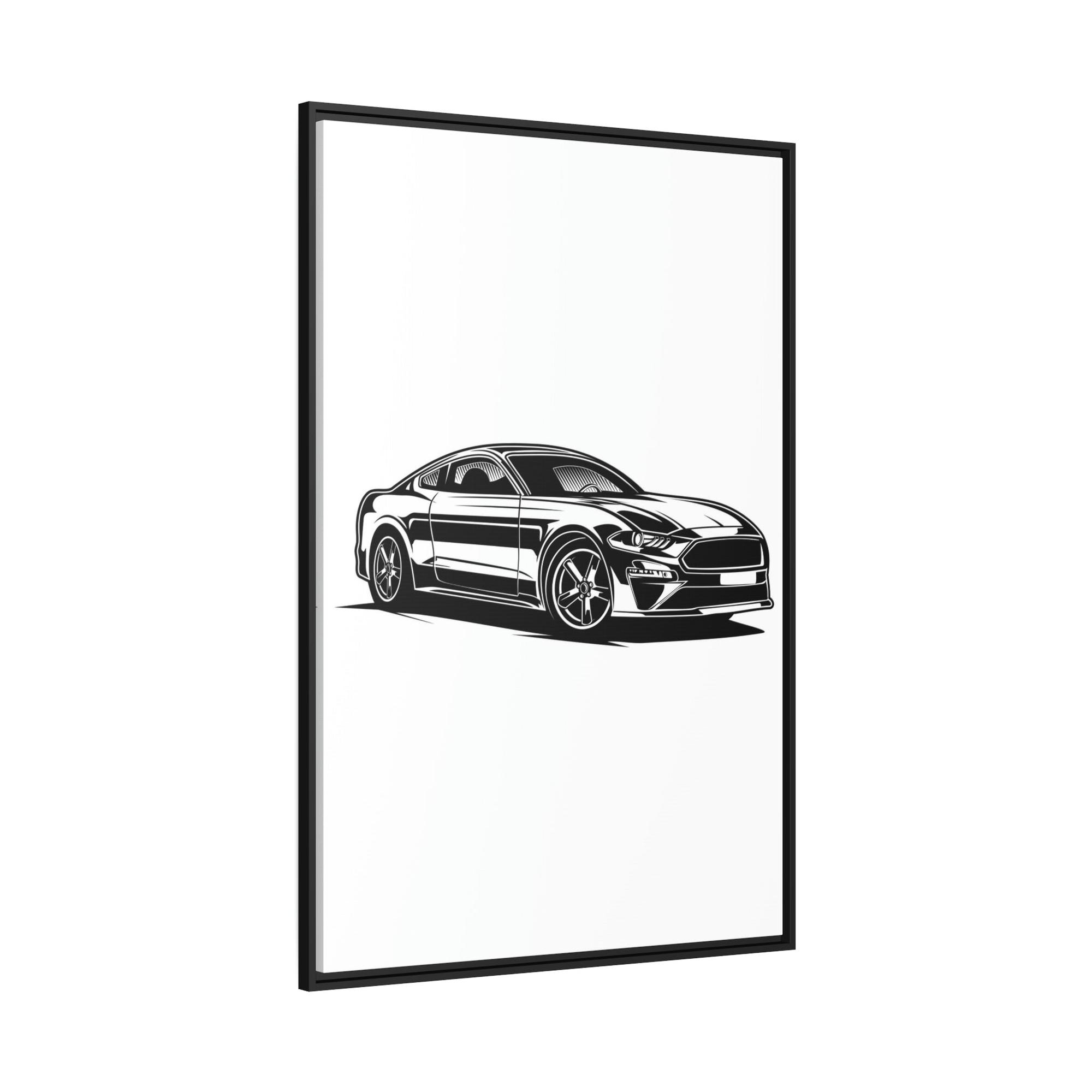 Mustang Speed Demon: Canvas & Poster of a Mustang Sports Car for Automotive Aficionados