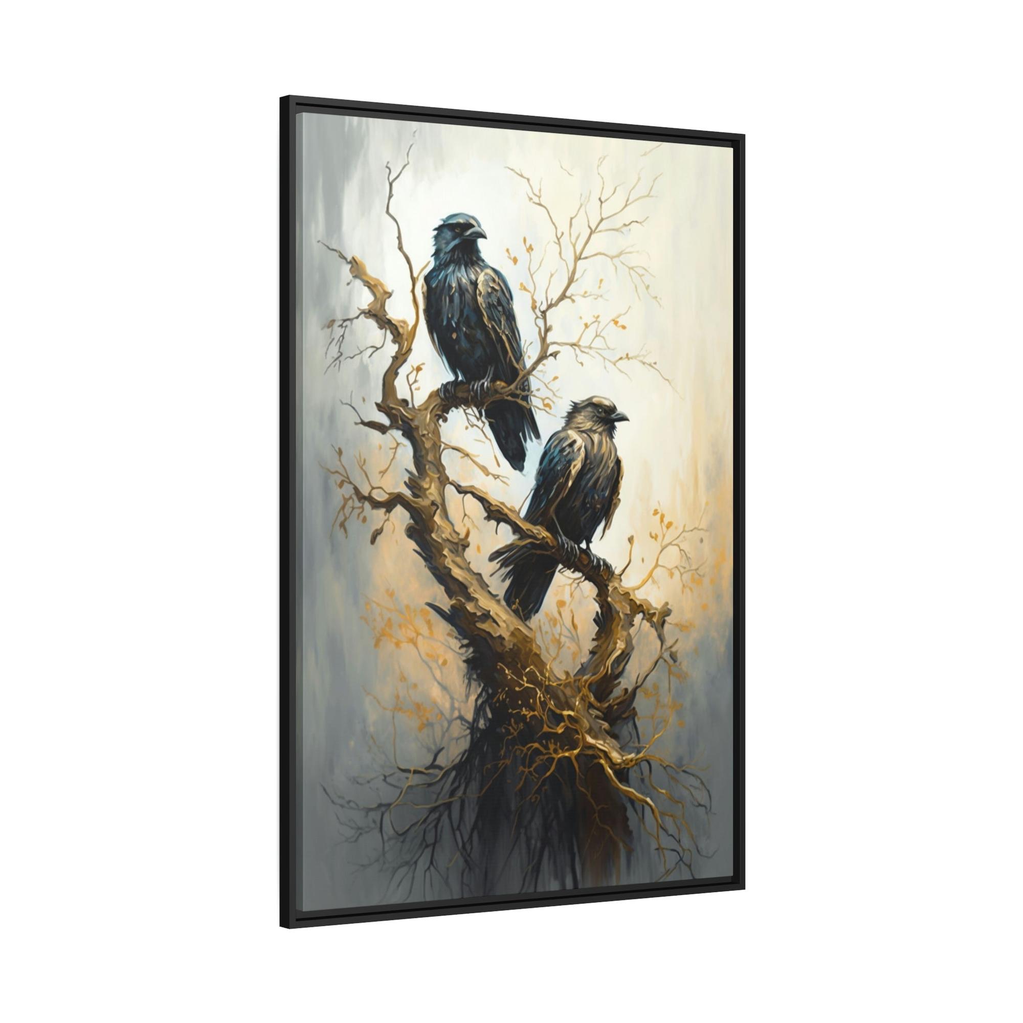 Ravens A Gathering of Ravens: A Mystical Forest Scene