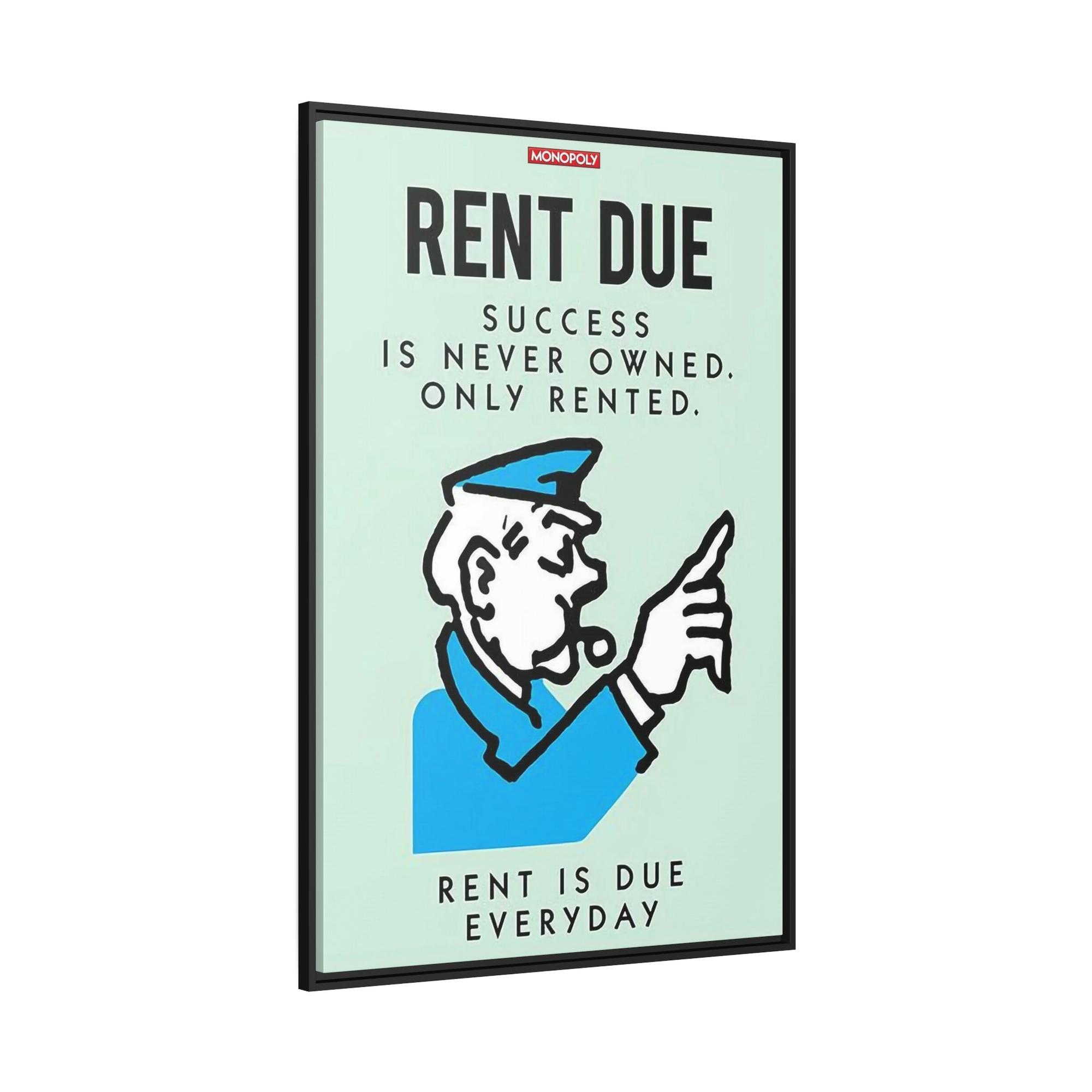 Monopoly & Motivation Money Meets Inspiration: Alec Monopoly's Quote Art on High-Quality Canvas