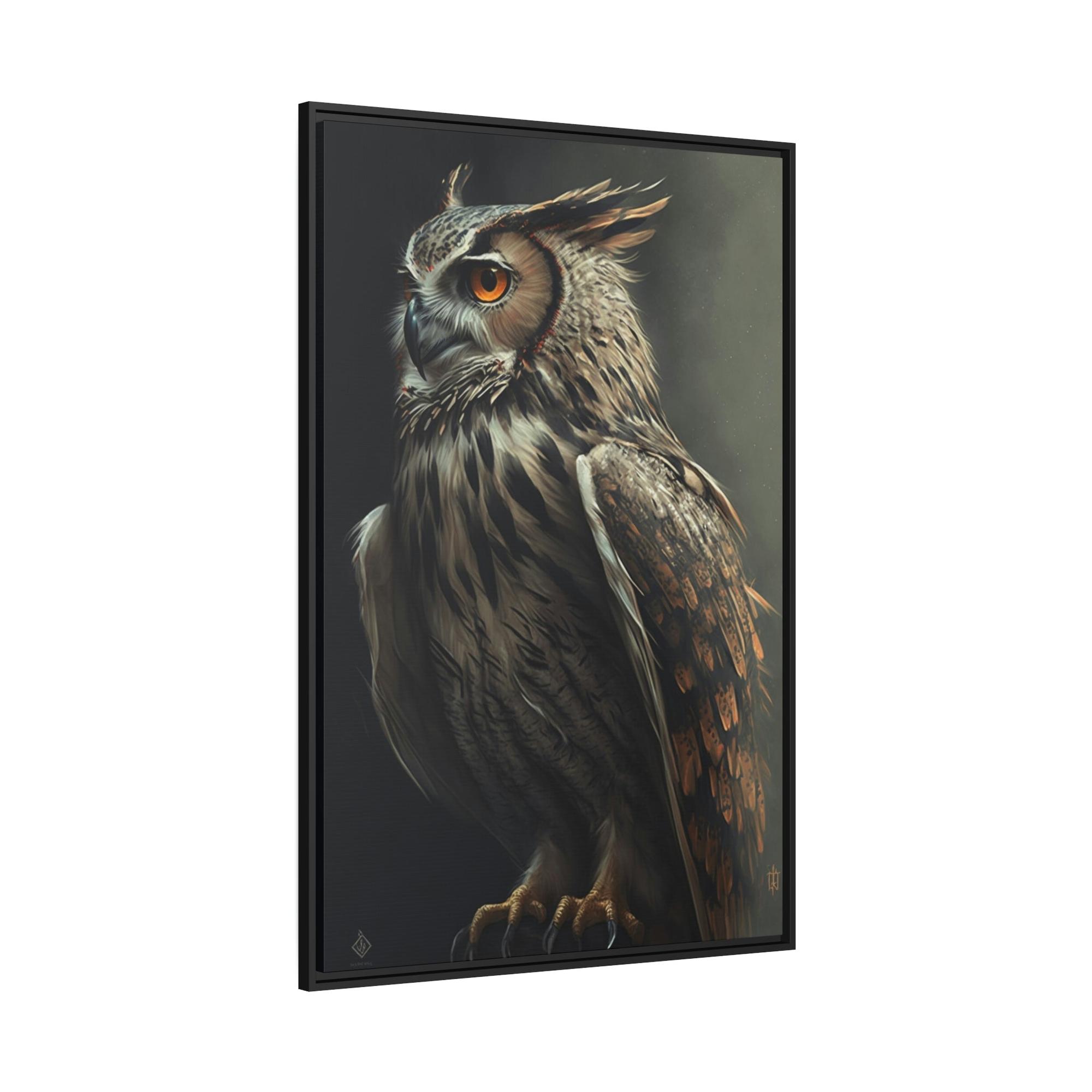 Owls Noble Hunter: An Artistic Depiction of a Single Owl