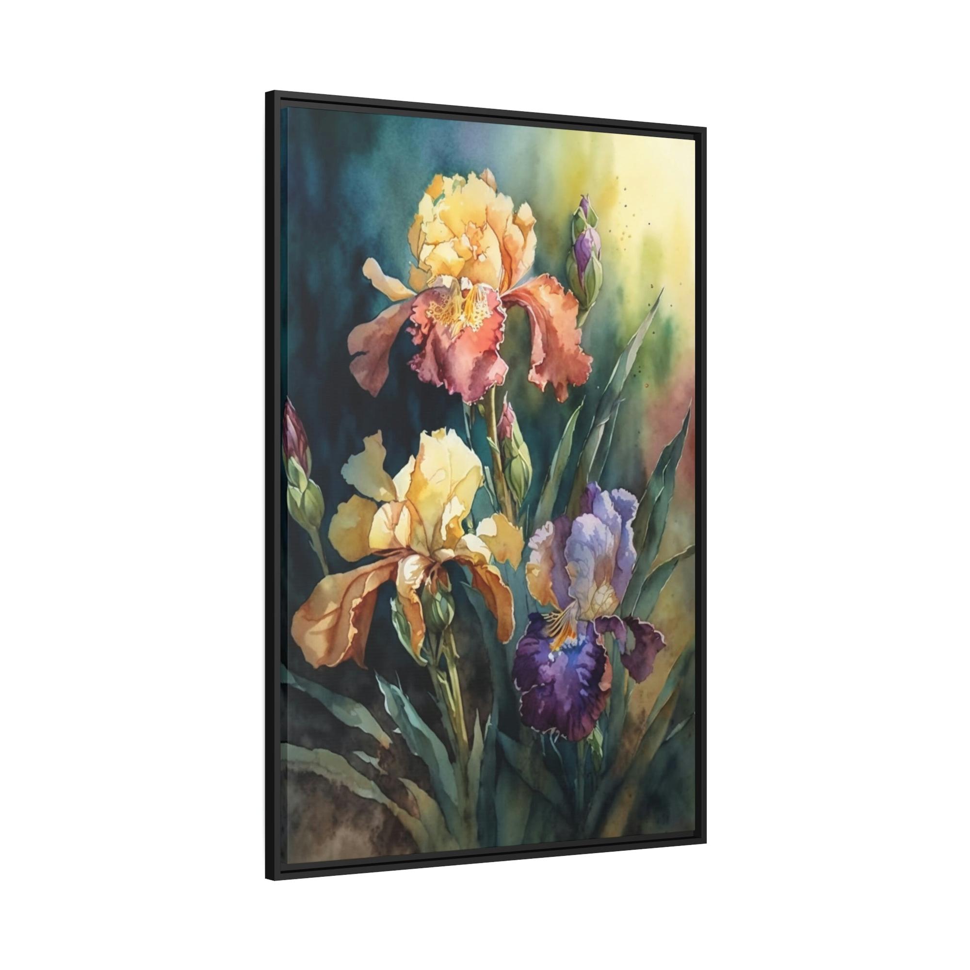 undefined Iris Melodies: A Canvas of Floral Rhythms and Textures