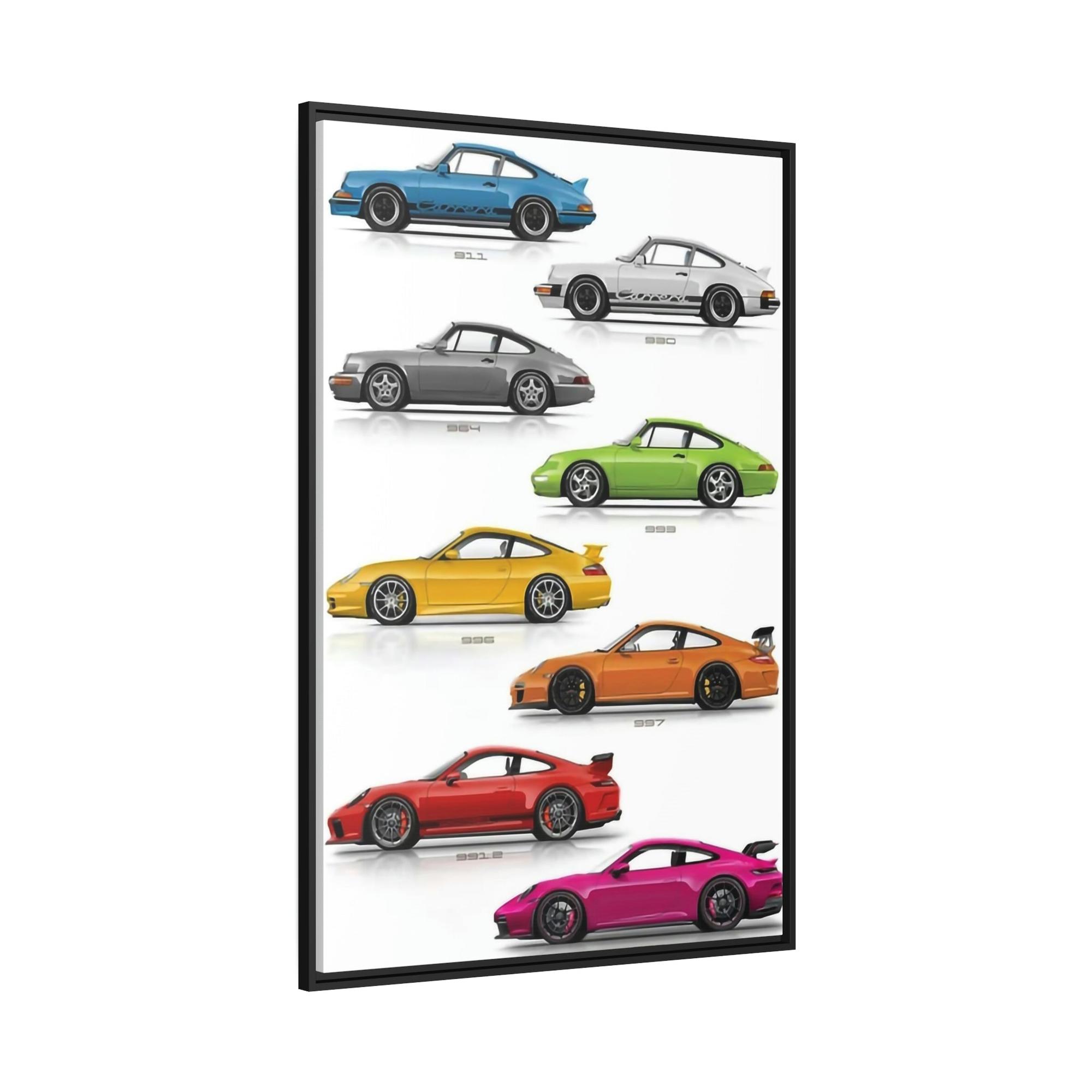 Porsche The Porsche Lifestyle: Wall Art on Natural Canvas for Luxury Living Spaces