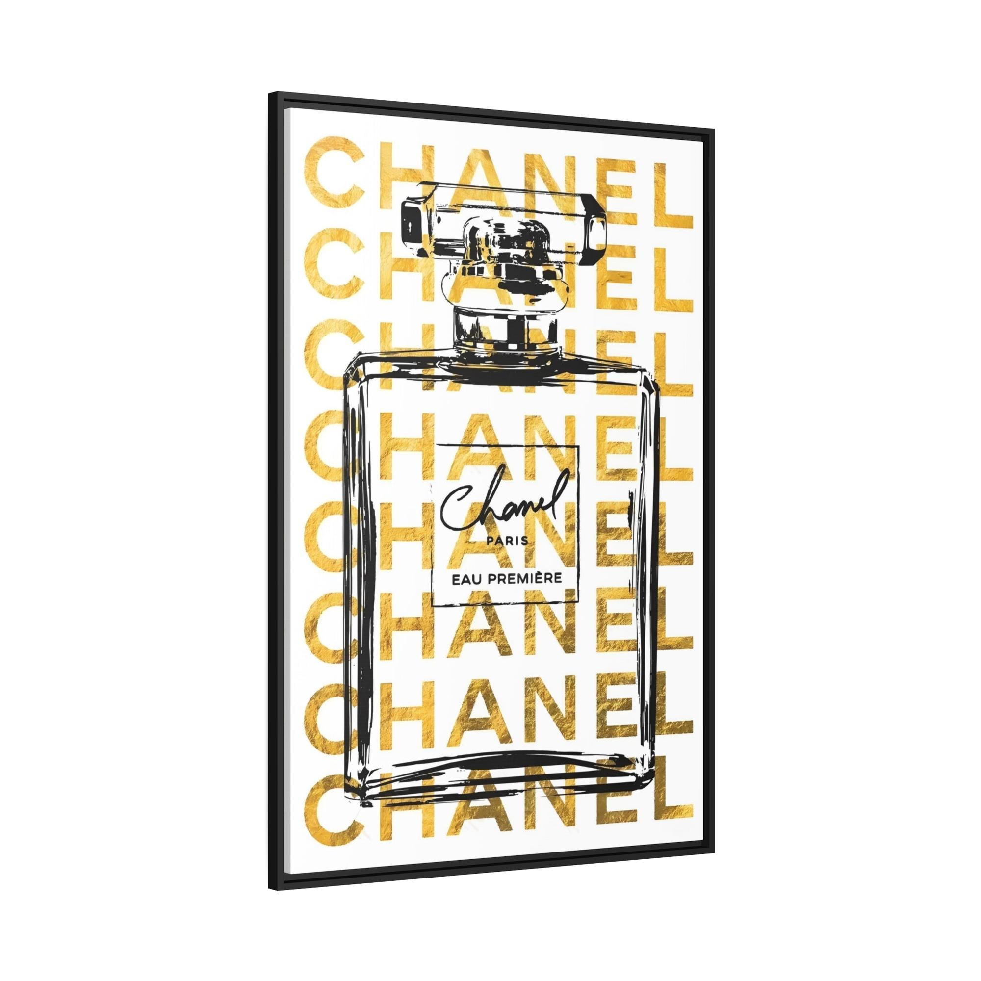Chanel Chanel's Timeless Legacy: Artistic Wall Art on Natural Canvas