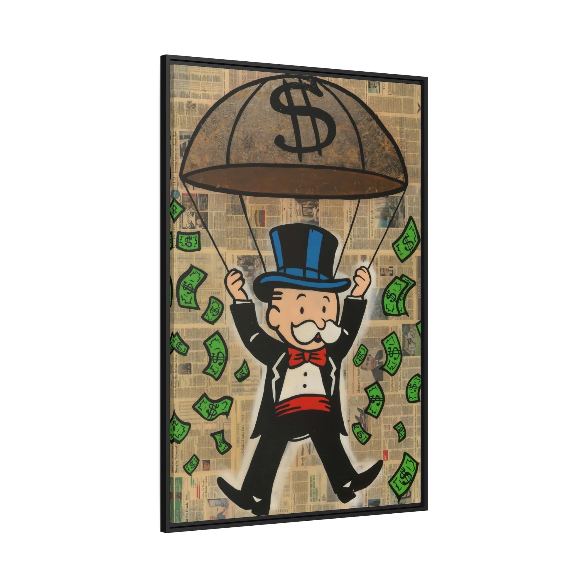 Monopoly & Motivation Monopoly Money: Canvas Art and Poster Prints Featuring Alec Monopoly's Iconic Style