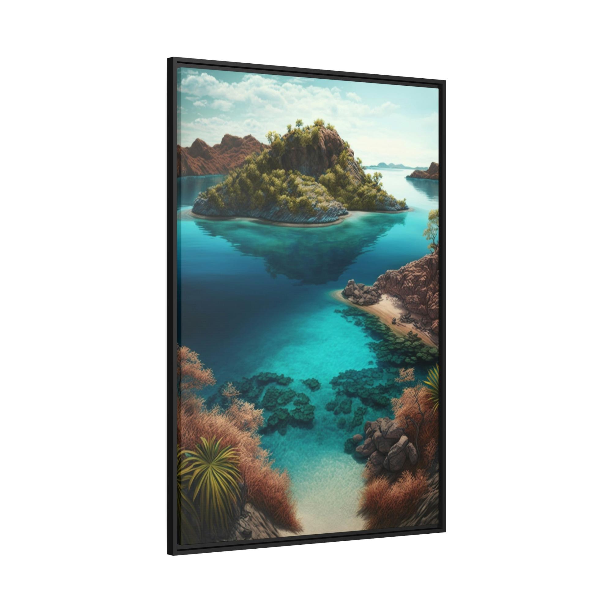 Tropical Tropical Paradise: A Vibrant and Lush Canvas Print