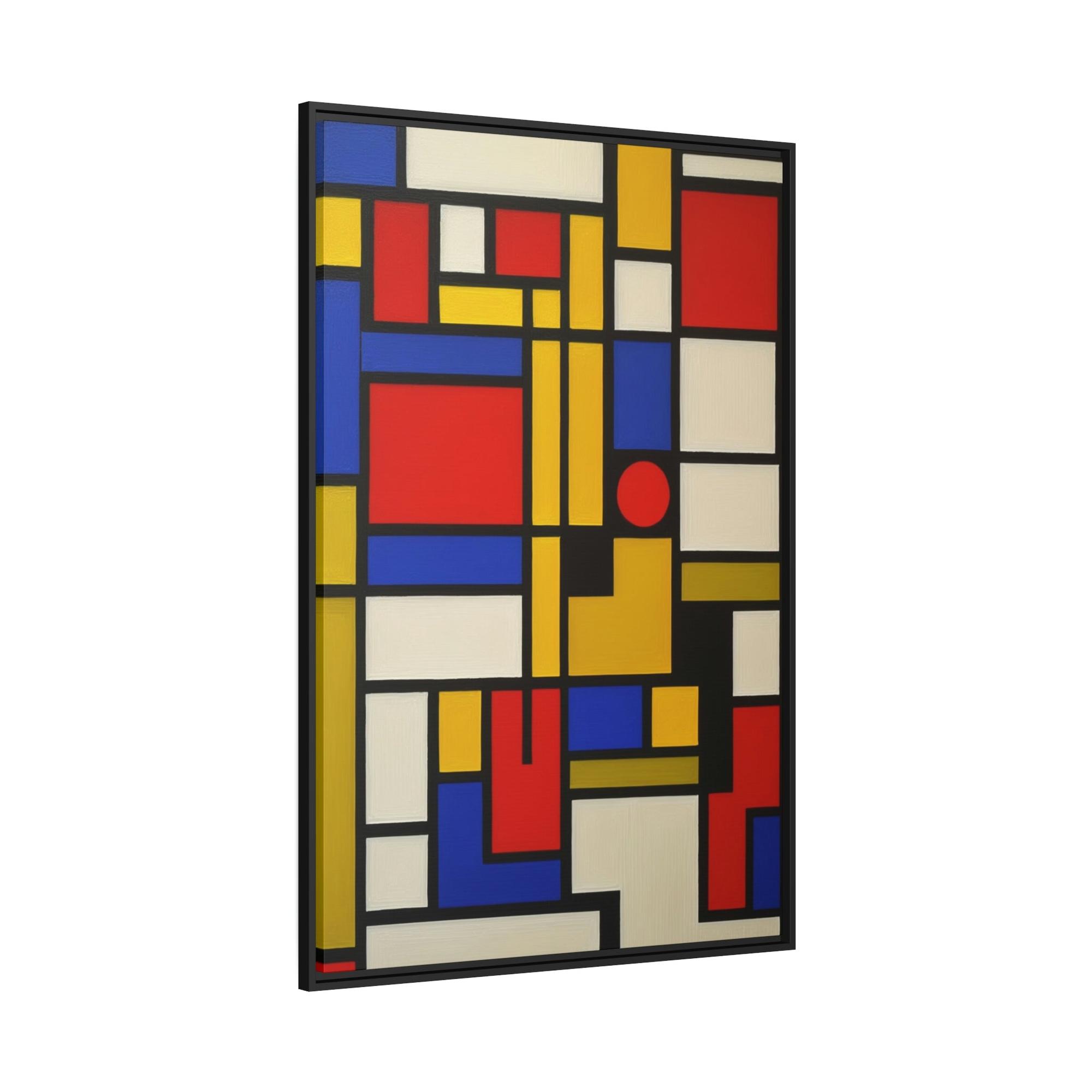 Abstract Geometric Natural Canvas & Poster Print of Geometric Patterns: A Mosaic of Shapes