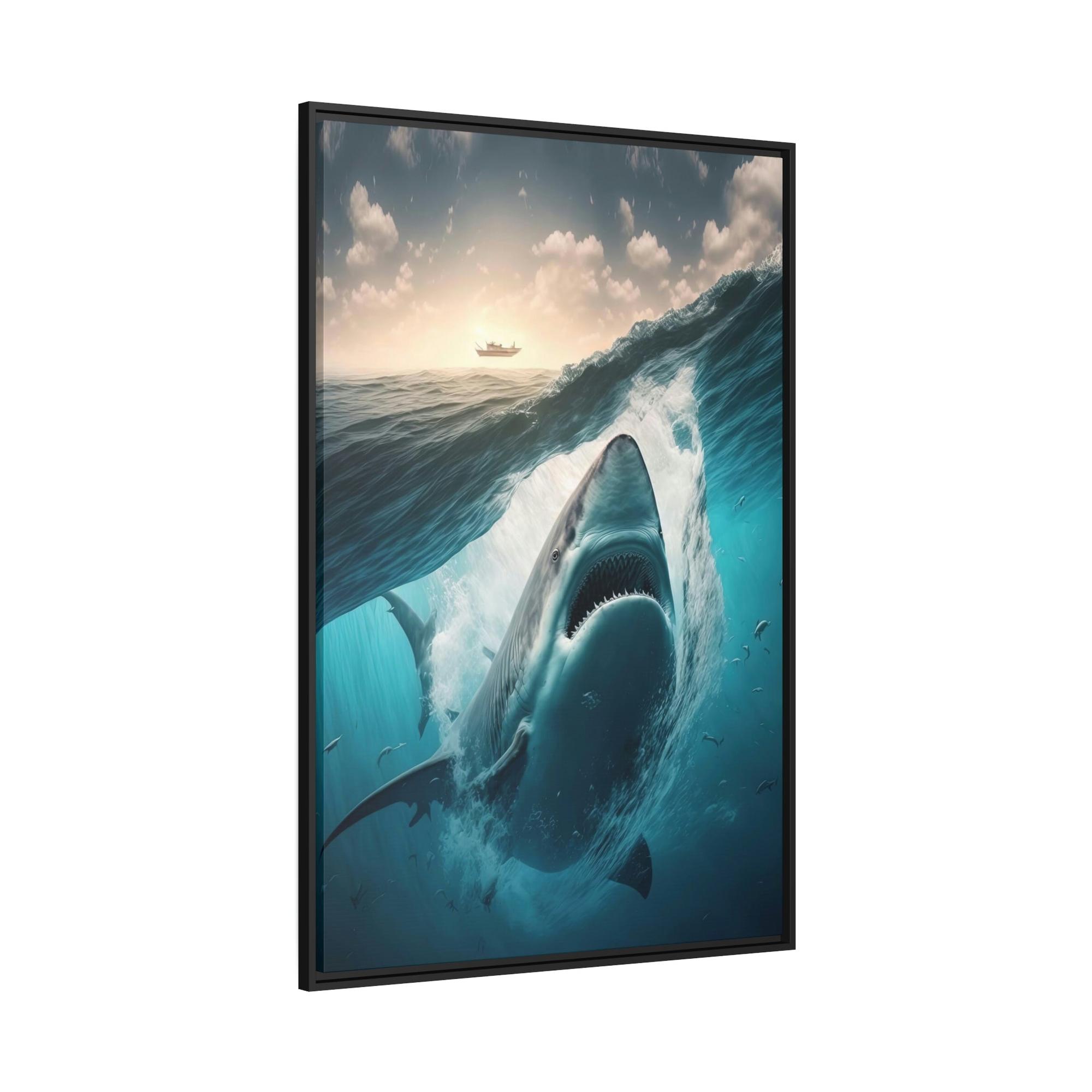 Sharks Oceanic Predator: A Sharks' Canvas Masterpiece