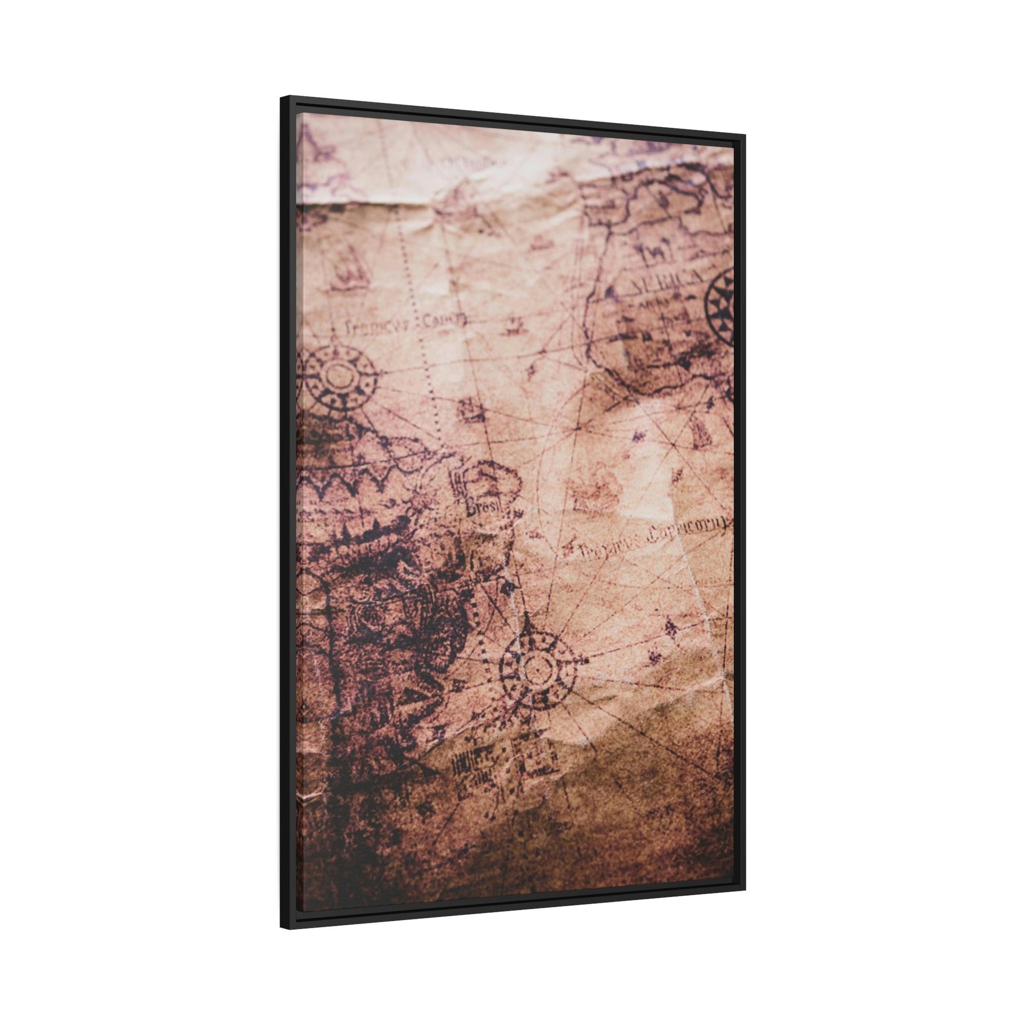 Vintage Maps Historical Hues: A Painting of Vintage Maps as a Palette of Time