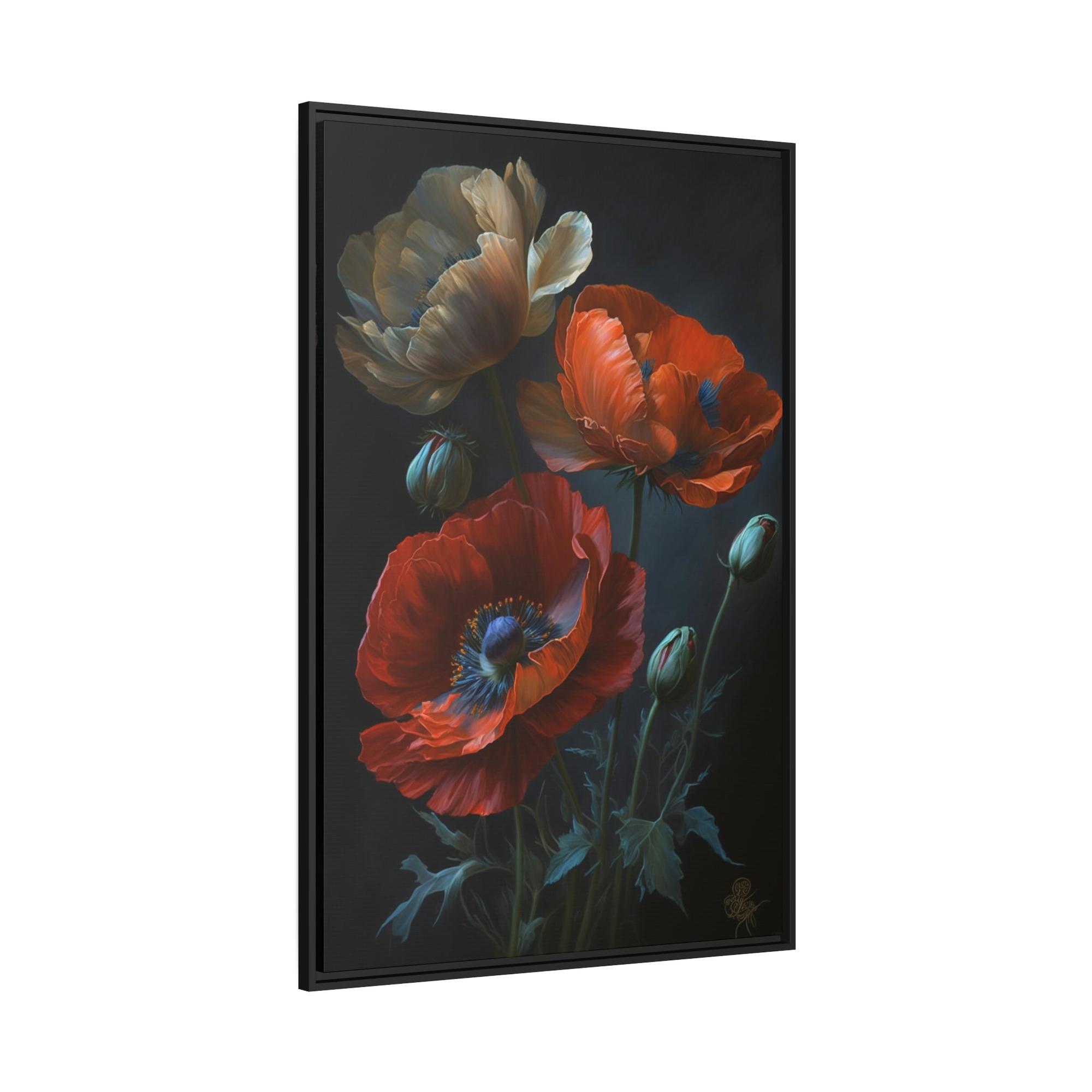 Poppies Red Radiance: A Painting of Poppies as a Burst of Color