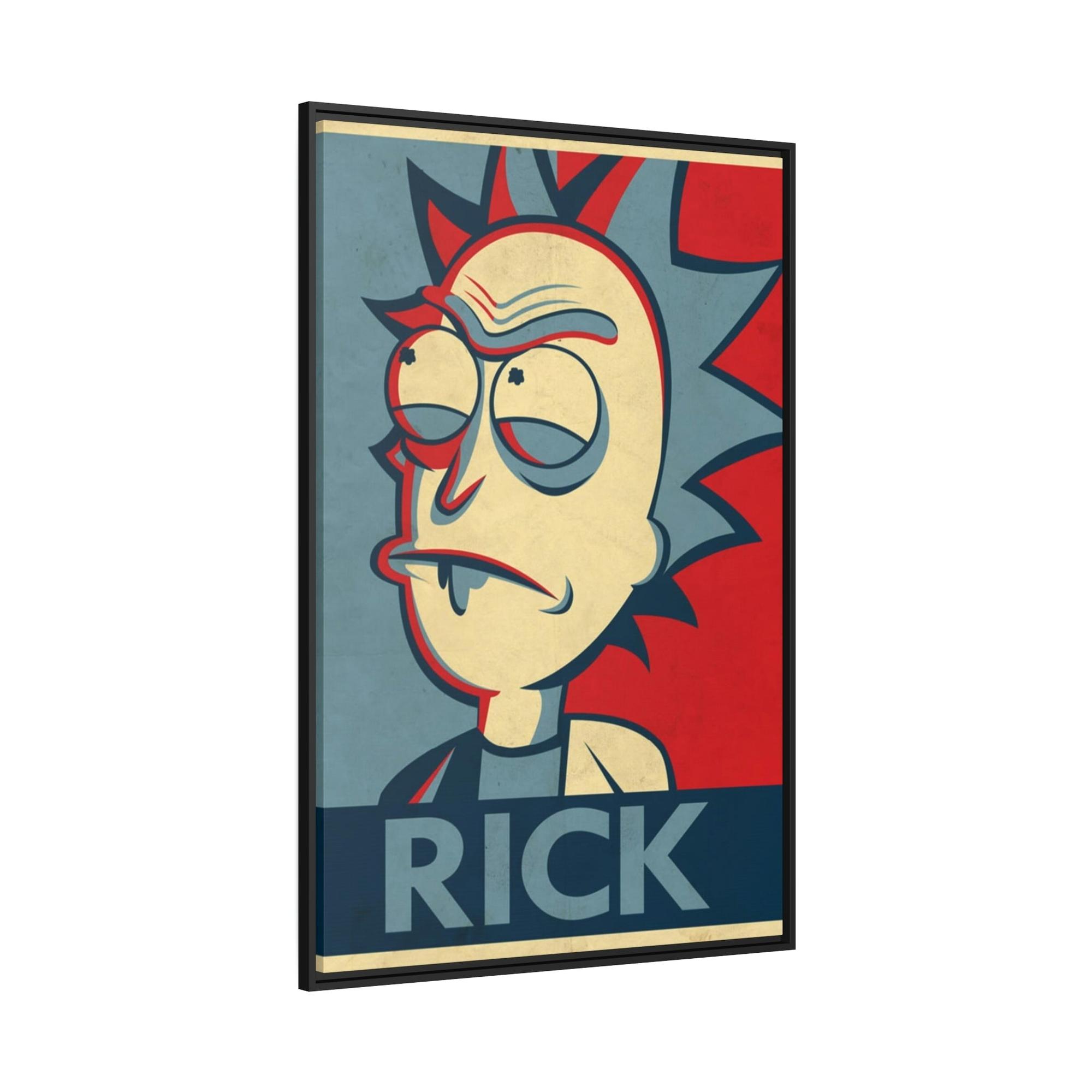 Rick And Morty Art Unpredictable Genius: Rick and Morty Art Print on Canvas for Admirers of the Enigmatic Character