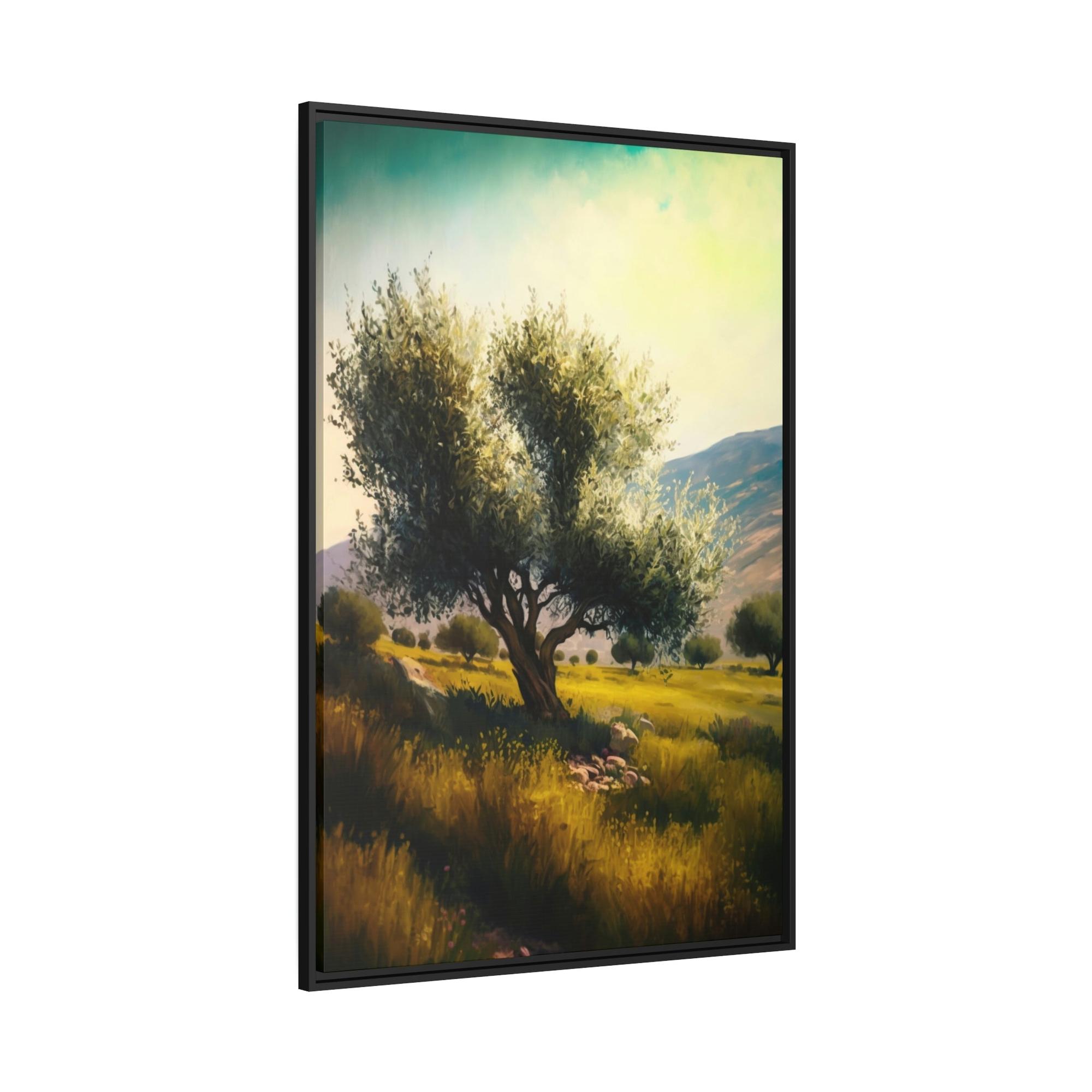 Olive Trees Shades of Green: A Tranquil and Serene Portrait of Olive Trees in Nature's Embrace