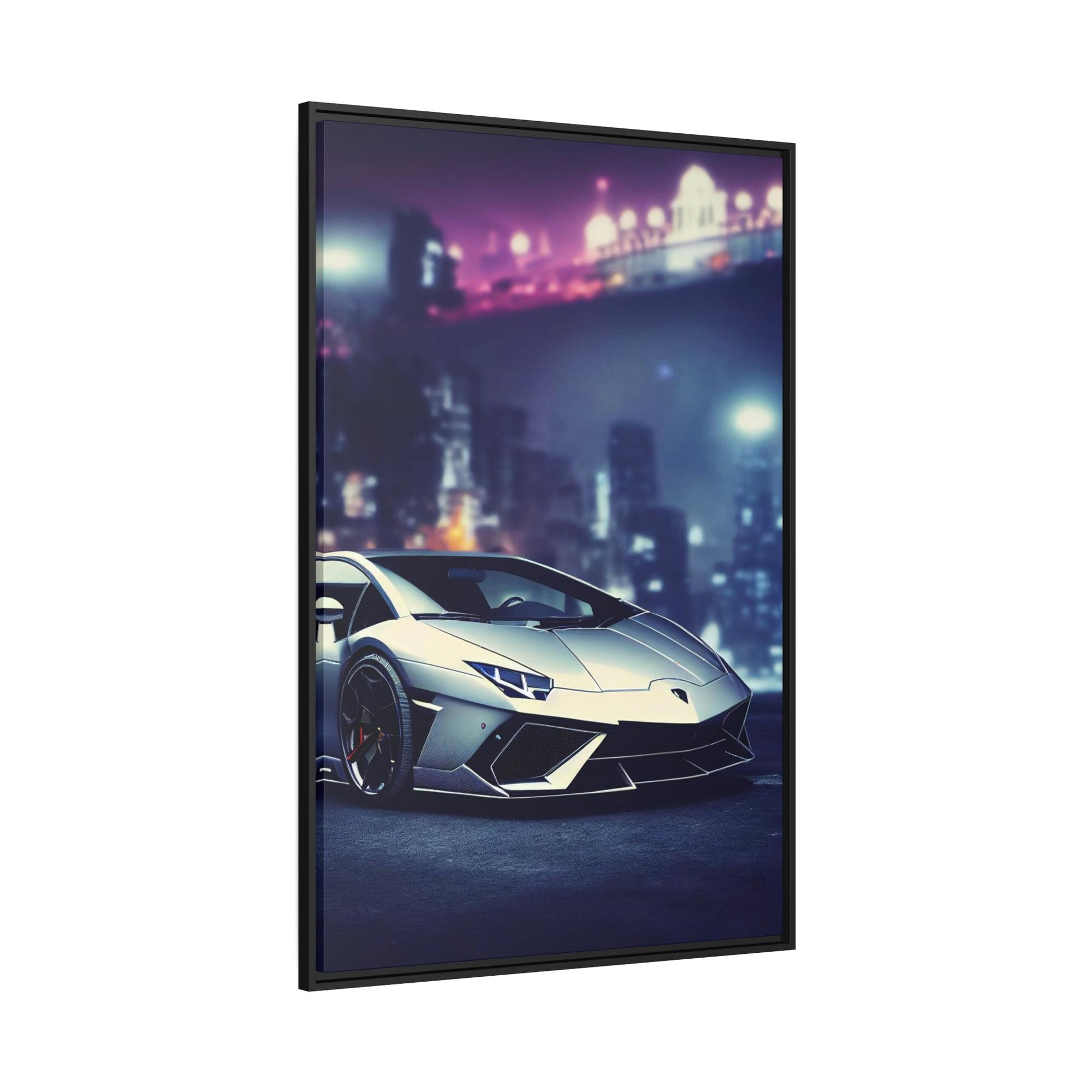 Lamborghini Precision and Power: Framed Canvas  & Poster Art Featuring Lamborghini