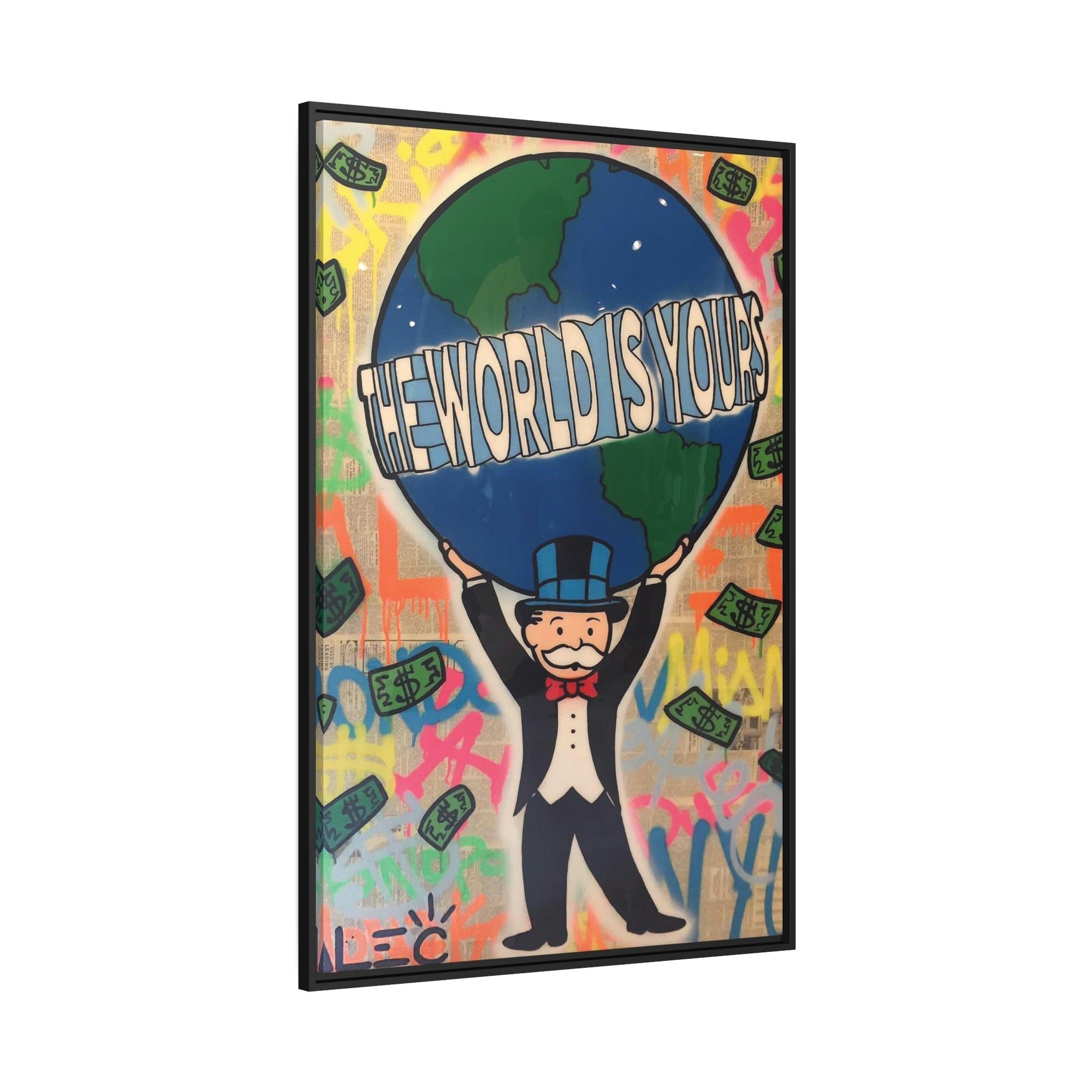 Monopoly & Motivation Street Art Royalty: Alec Monopoly on Canvas and Framed Poster