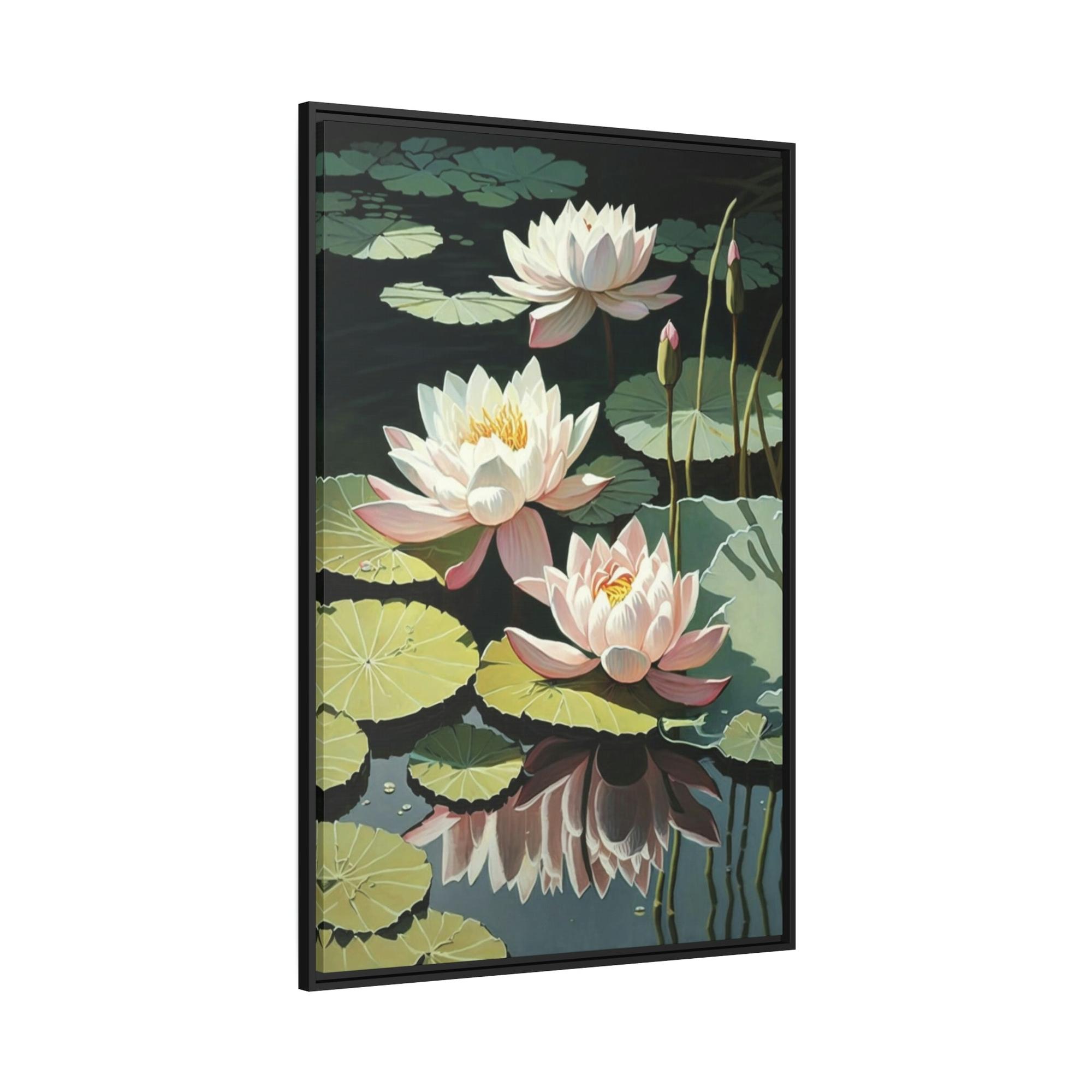 Lotuses Lotus Dreamscape: Mesmerizing Framed Canvas and Print