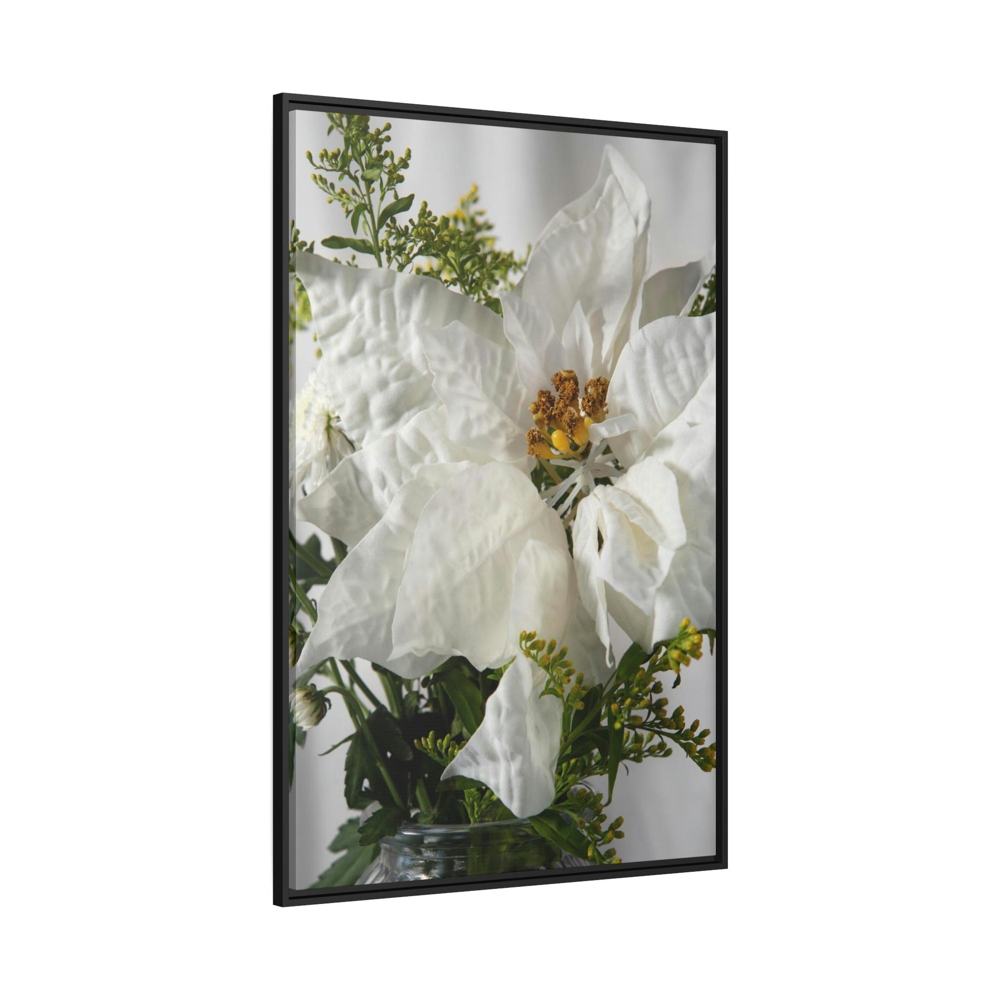 Poinsenttias The Beauty of Poinsenttias: A Winter Wonderland on Canvas