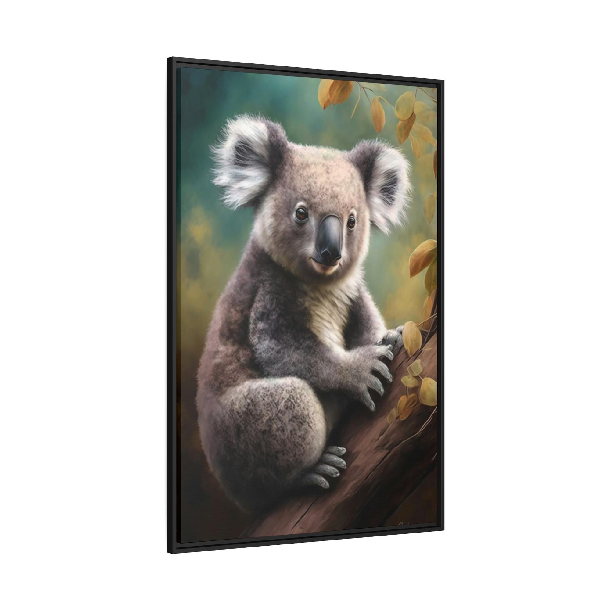 undefined A Peaceful Moment in the Eucalyptus Forest: A Koala Painting on Canvas