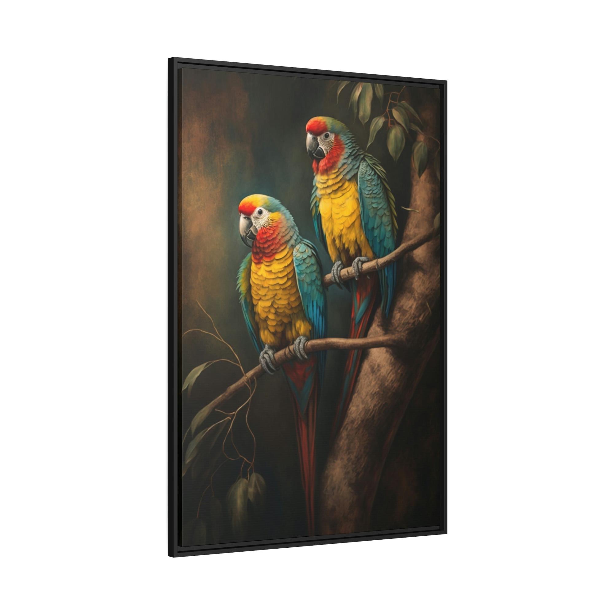 Parrots Tropical Symphony: A Canvas of Parrot Colors and Song