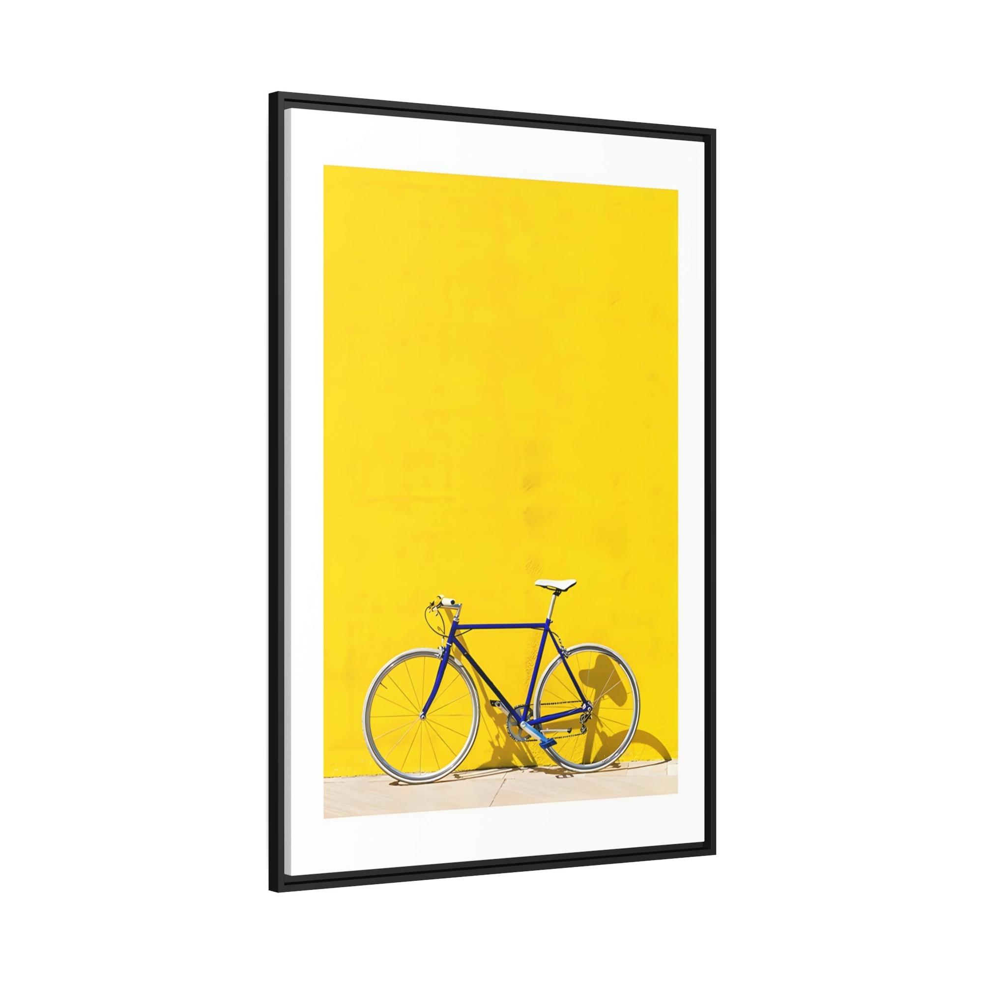 Yellow Dynamic and Bold Canvas Art Print and Framed Poster of a Yellow Color