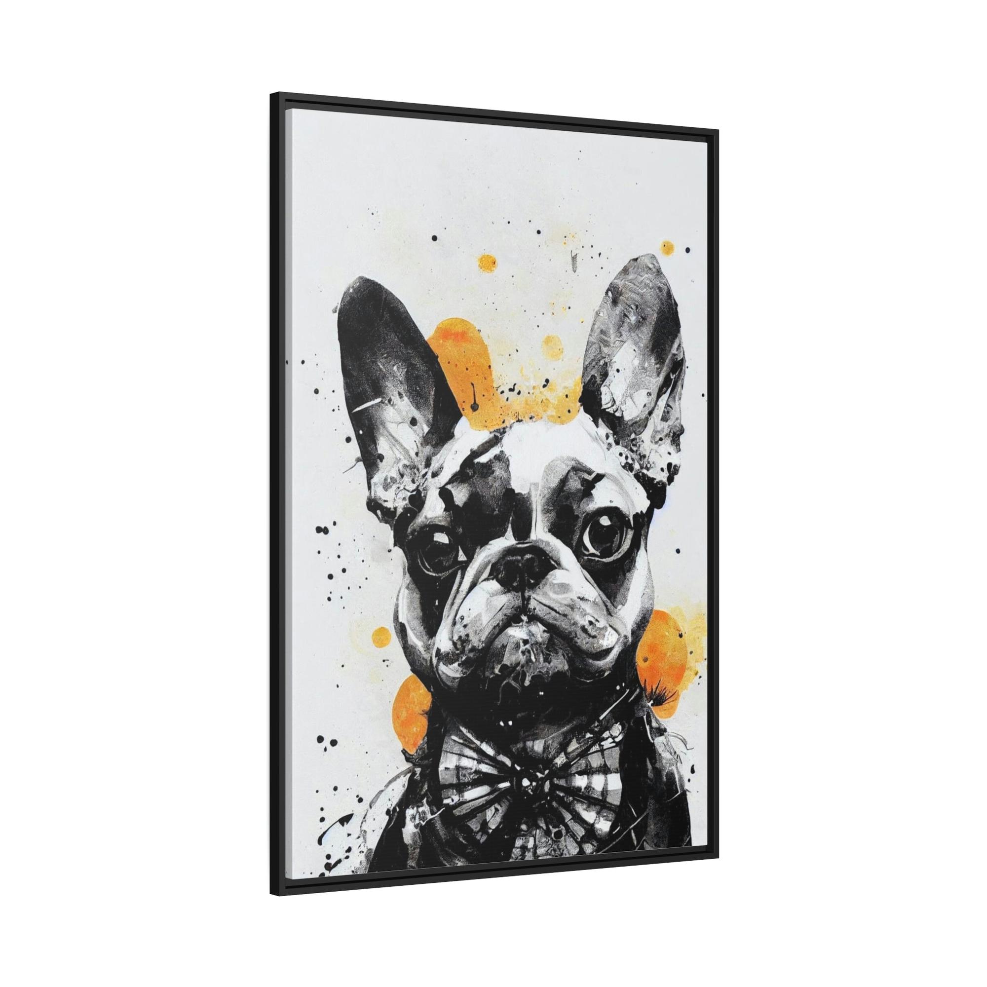 Dogs Puppy Love: Wall Art of a Sweet Dog on Natural Canvas