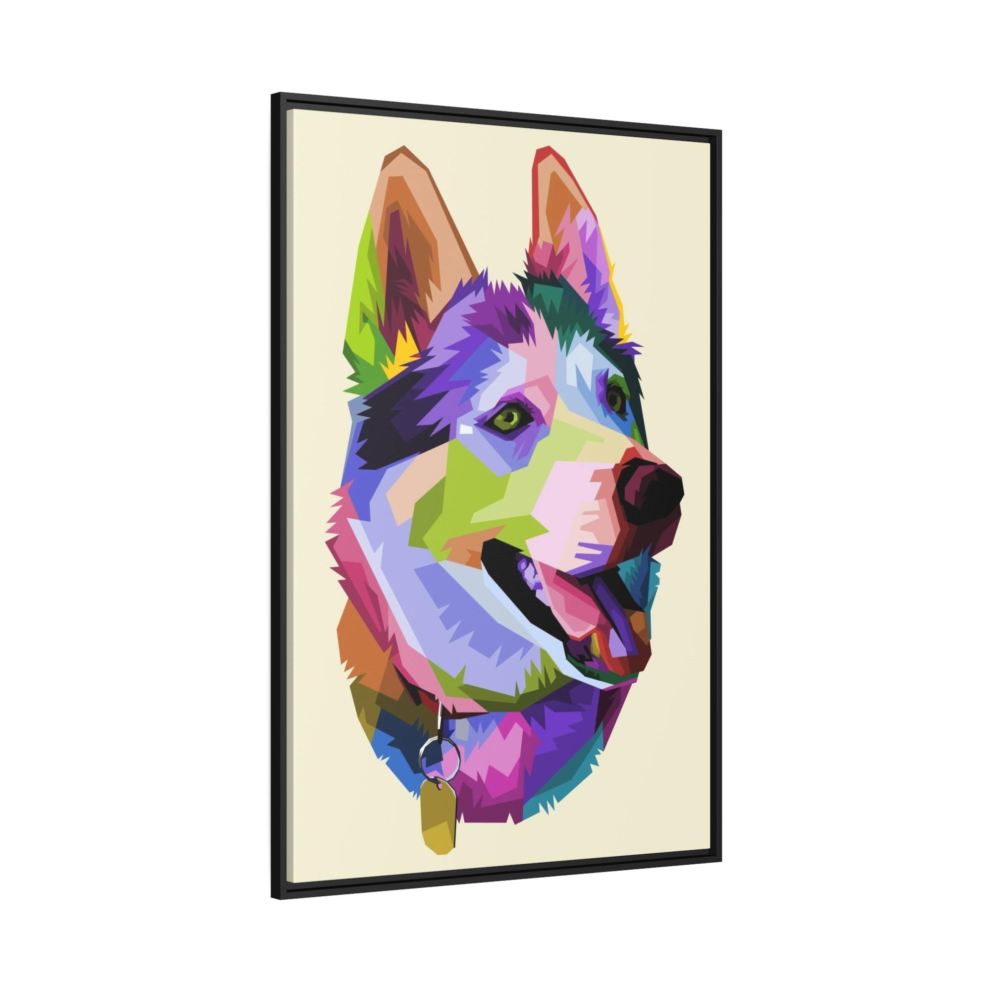 Dogs Loyal Companion: Natural Canvas & Poster Wall Art of a Devoted Dog