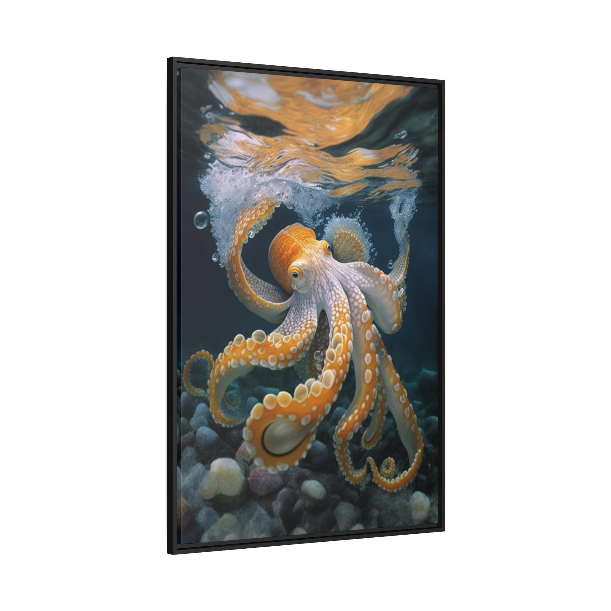 Octopuses Octopus Wonderland: A Dreamy and Surreal Painting on Canvas
