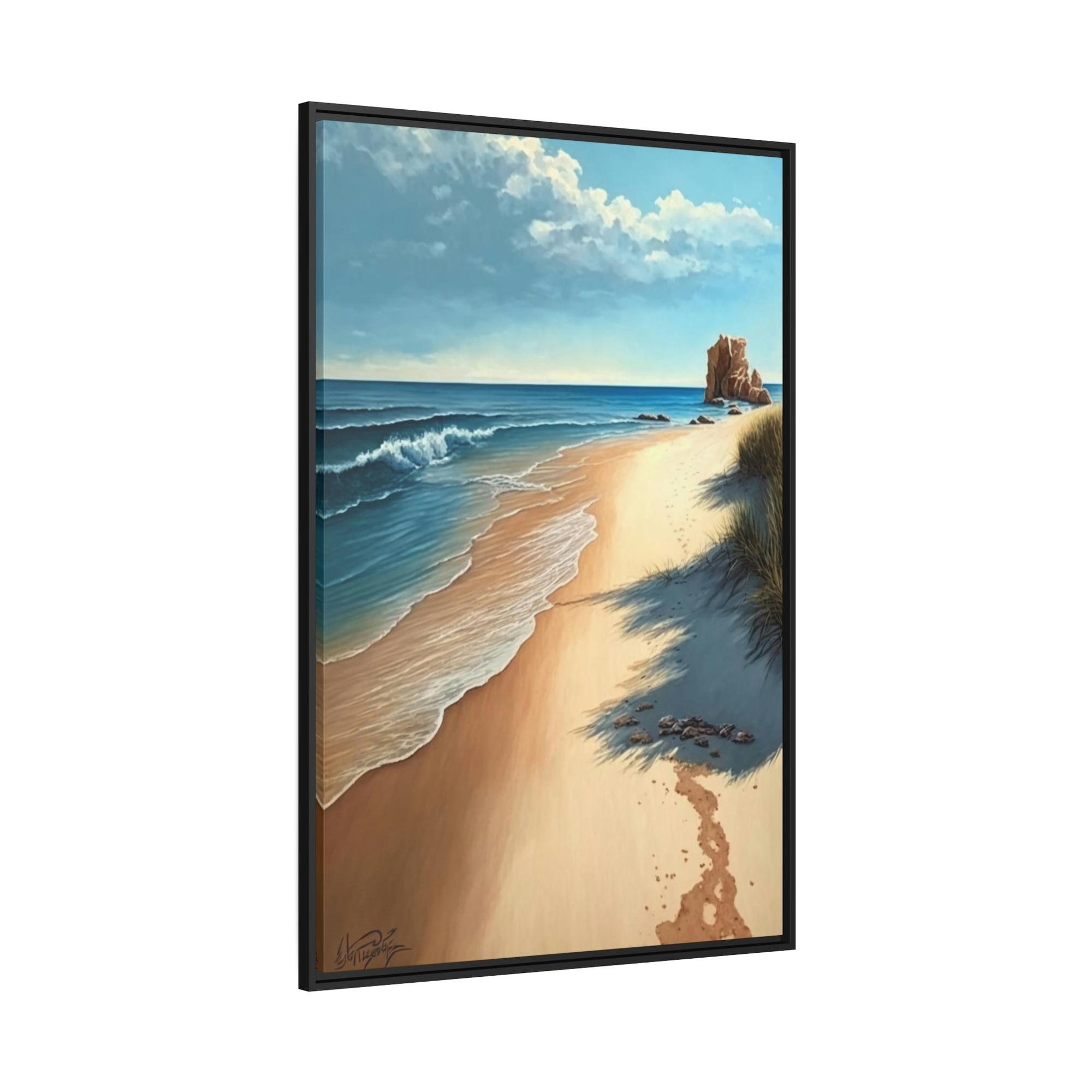 Island Beach Beach Bliss: Wall Art of an Island Beach on Canvas & Poster